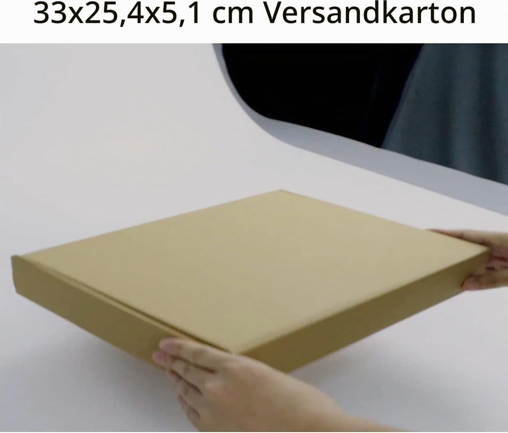 RLAVBL 25 Stück weiße Versandkartons mit den Maßen 22,9 x 15,3 x 10,2 cm für den Versand von Gegenständen, Spielzeug und Geschenken
