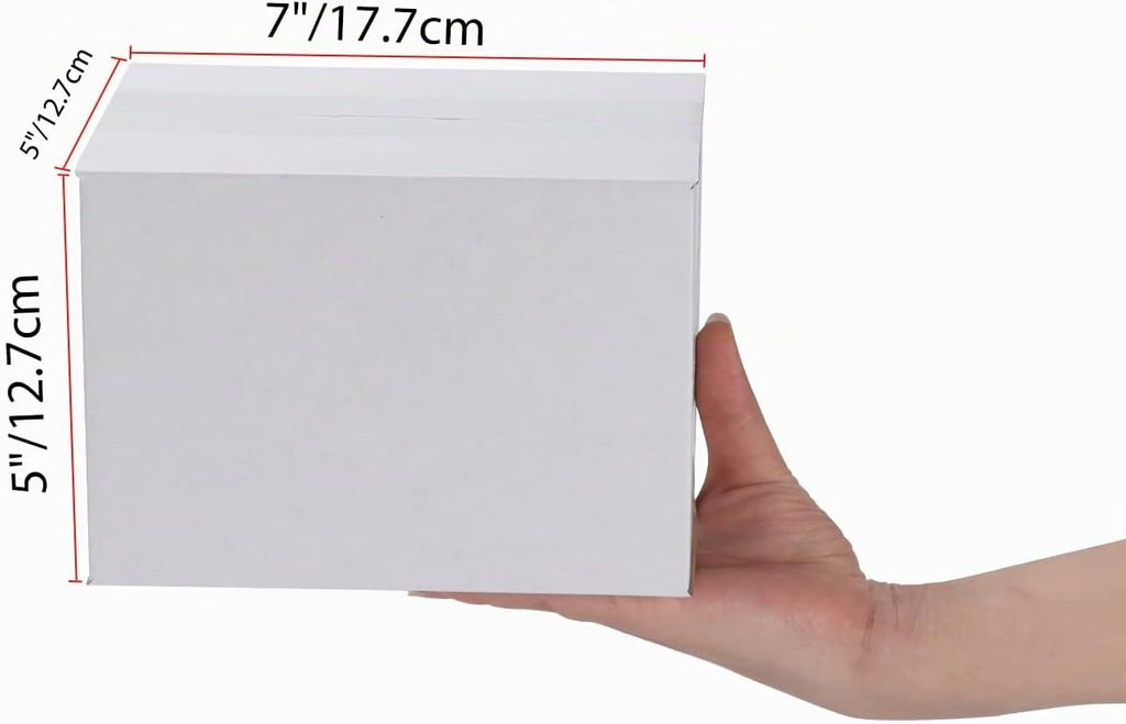 EYMPEU 40 Stück 25,4 x 15,3 x 15,3 cm Weiße Versandkarton, Kartons für kleine Gegenstände, Spielzeug, Schreibwaren und Weihnachtspäckchen