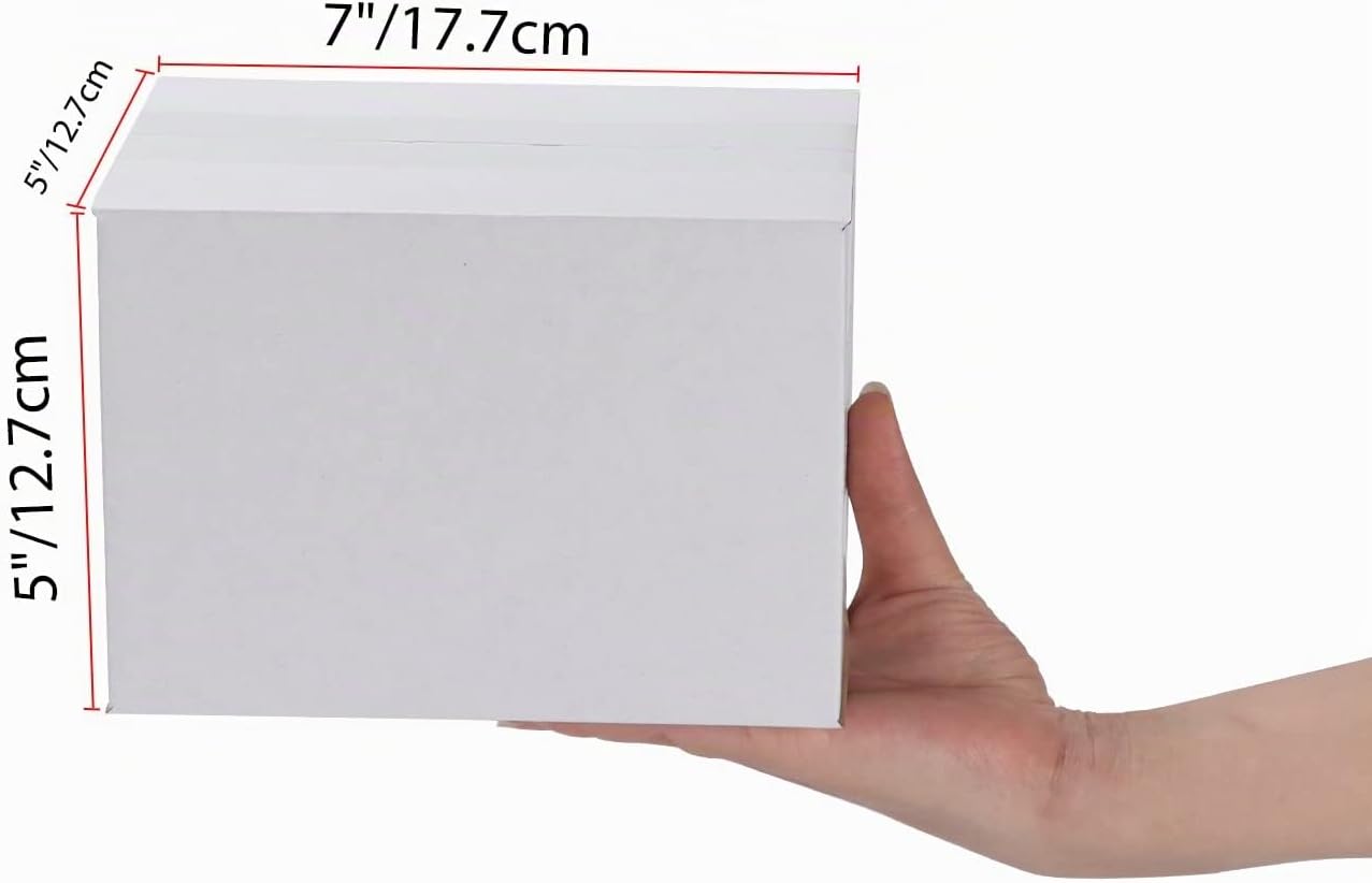 EYMPEU 40 Stück 25,4 x 15,3 x 15,3 cm Weiße Versandkarton, Kartons für kleine Gegenstände, Spielzeug, Schreibwaren und Weihnachtspäckchen