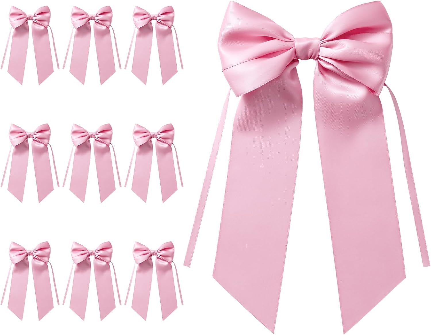 MORSUNBELA Schleifen Deko Hochzeit Geschenkschleifen Groß Weiß | Große Geschenkschleifen,elegante Deko für Hochzeit,Geburtstag,Weihnachten,Adventskranz,Weihnachtsbaum und Girlanden