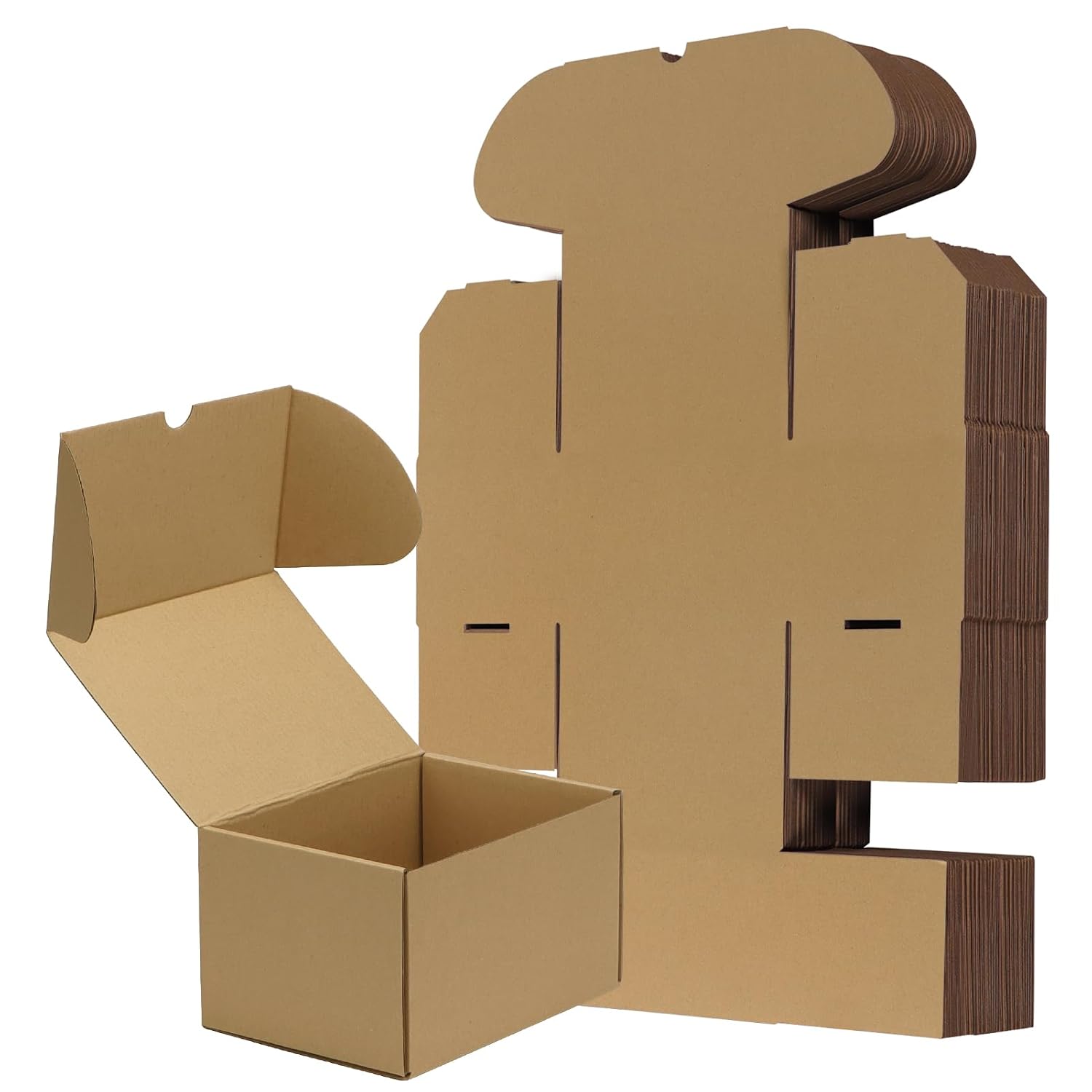 RLAVBL 25 Stück weiße Versandkartons mit den Maßen 22,9 x 15,3 x 10,2 cm für den Versand von Gegenständen, Spielzeug und Geschenken