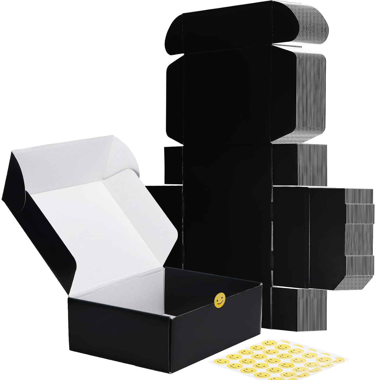 RLAVBL 25 Stück weiße Versandkartons mit den Maßen 22,9 x 15,3 x 10,2 cm für den Versand von Gegenständen, Spielzeug und Geschenken