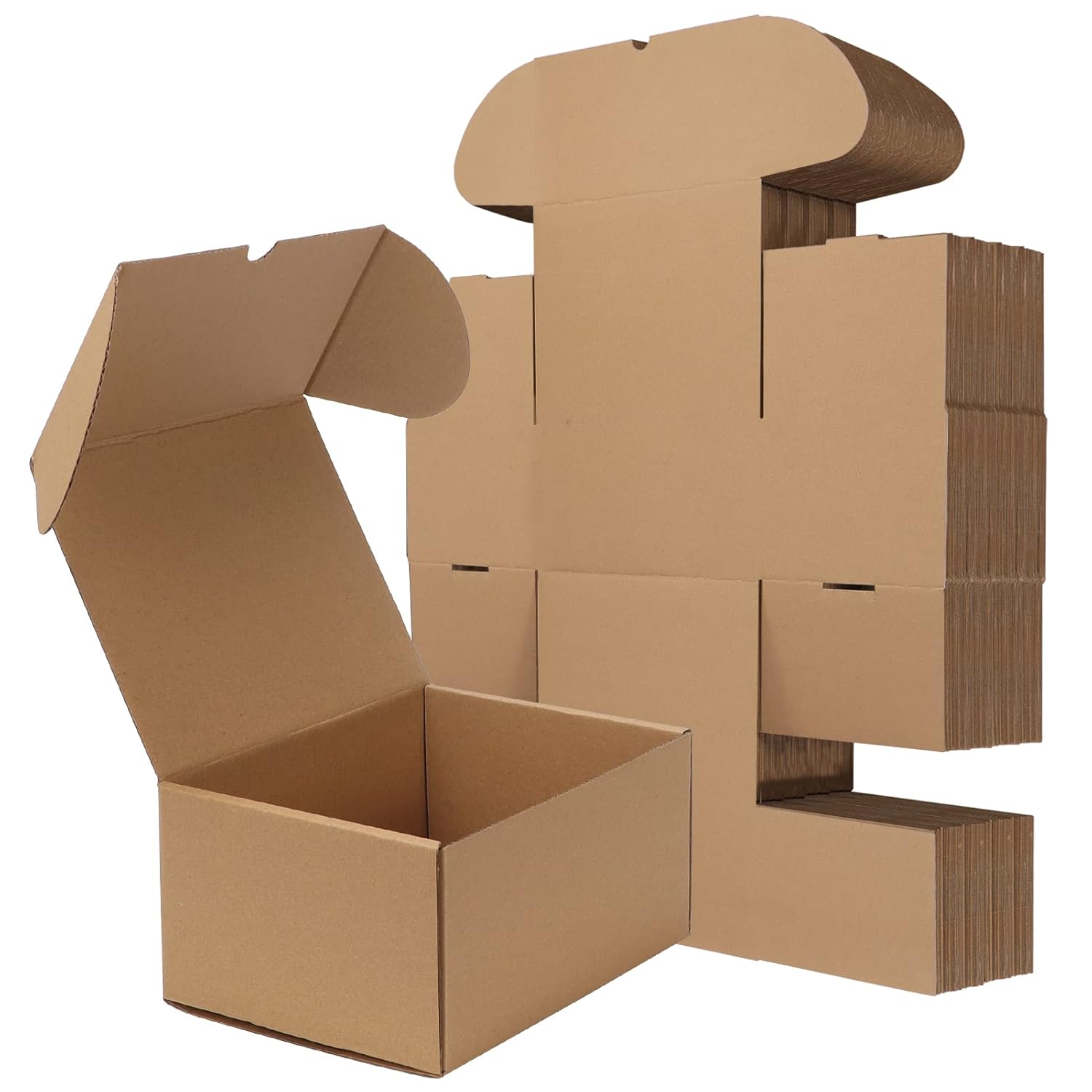 RLAVBL 25 Stück weiße Versandkartons mit den Maßen 22,9 x 15,3 x 10,2 cm für den Versand von Gegenständen, Spielzeug und Geschenken