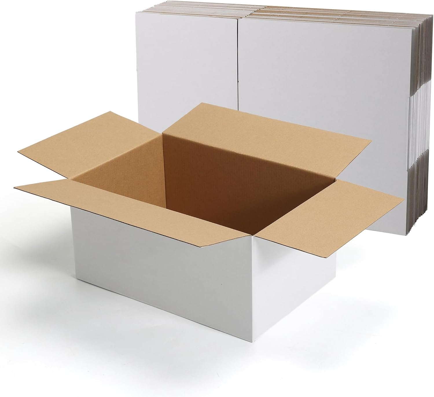 HORLIMER 10 Stück Weiß Versandkarton Karton Box, 30,5x30,5x30,5 CM Verpackungskartons für Warensendung, Geschenkbox, Faltkarton, Postkarton