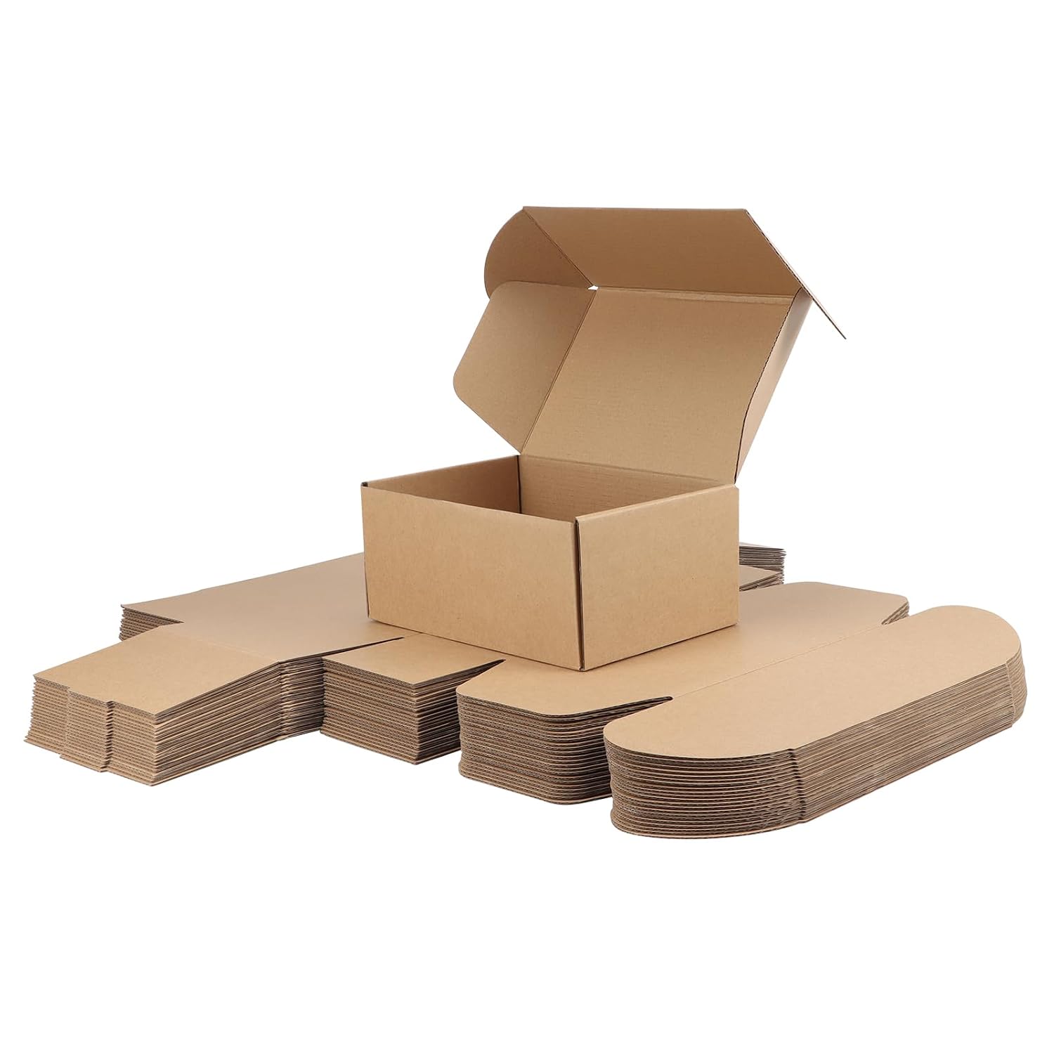 RLAVBL 25 Stück weiße Versandkartons mit den Maßen 22,9 x 15,3 x 10,2 cm für den Versand von Gegenständen, Spielzeug und Geschenken