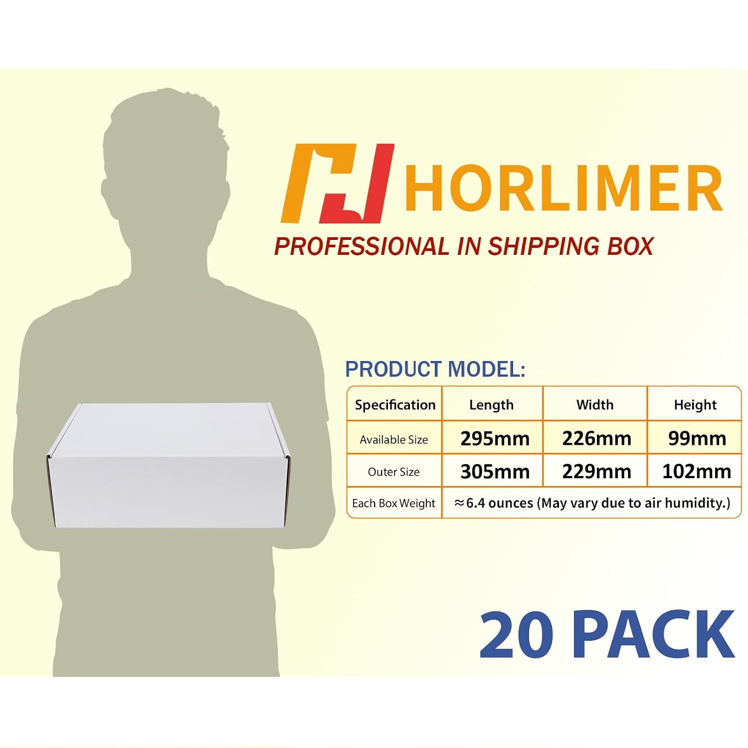HORLIMER 25 Stück Versandkarton Klein Karton Box, 17,8x12,7x5,1 cm Verpackungskartons aus Wellpappe für Warensendung, Geschenkbox, Faltkarton, Postkarton(Braun)