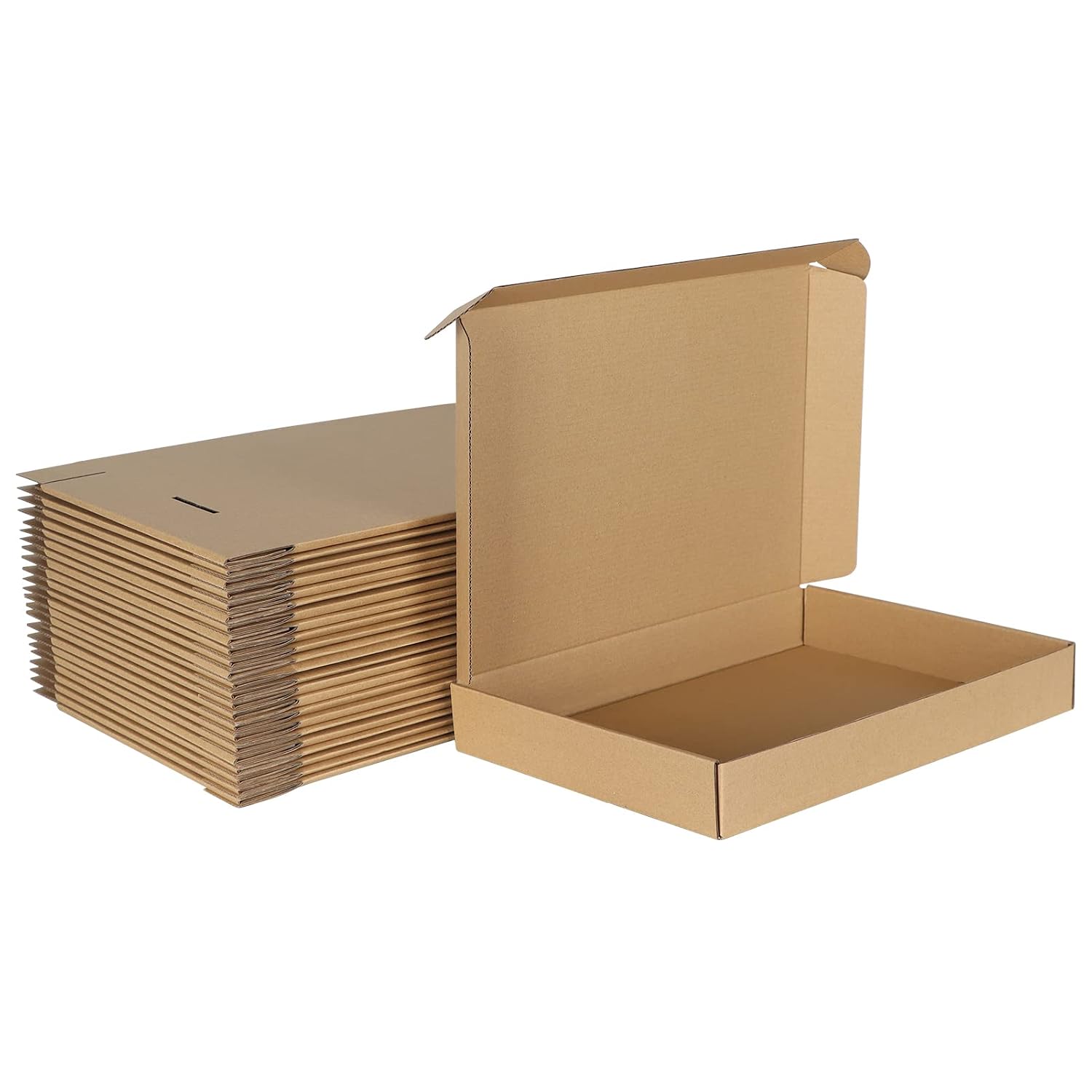 HORLIMER 25 Stück Versandkarton Klein Karton Box, 17,8x12,7x5,1 cm Verpackungskartons aus Wellpappe für Warensendung, Geschenkbox, Faltkarton, Postkarton(Braun)