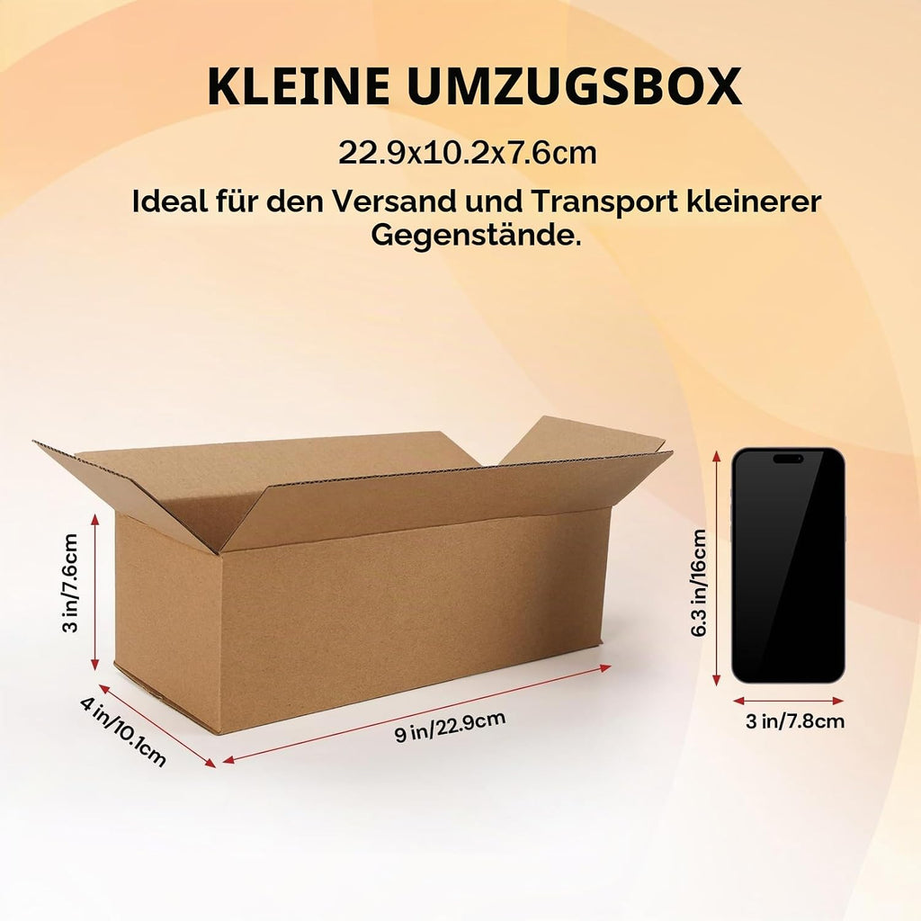 EYMPEU 40 Stück 25,4 x 15,3 x 15,3 cm Weiße Versandkarton, Kartons für kleine Gegenstände, Spielzeug, Schreibwaren und Weihnachtspäckchen