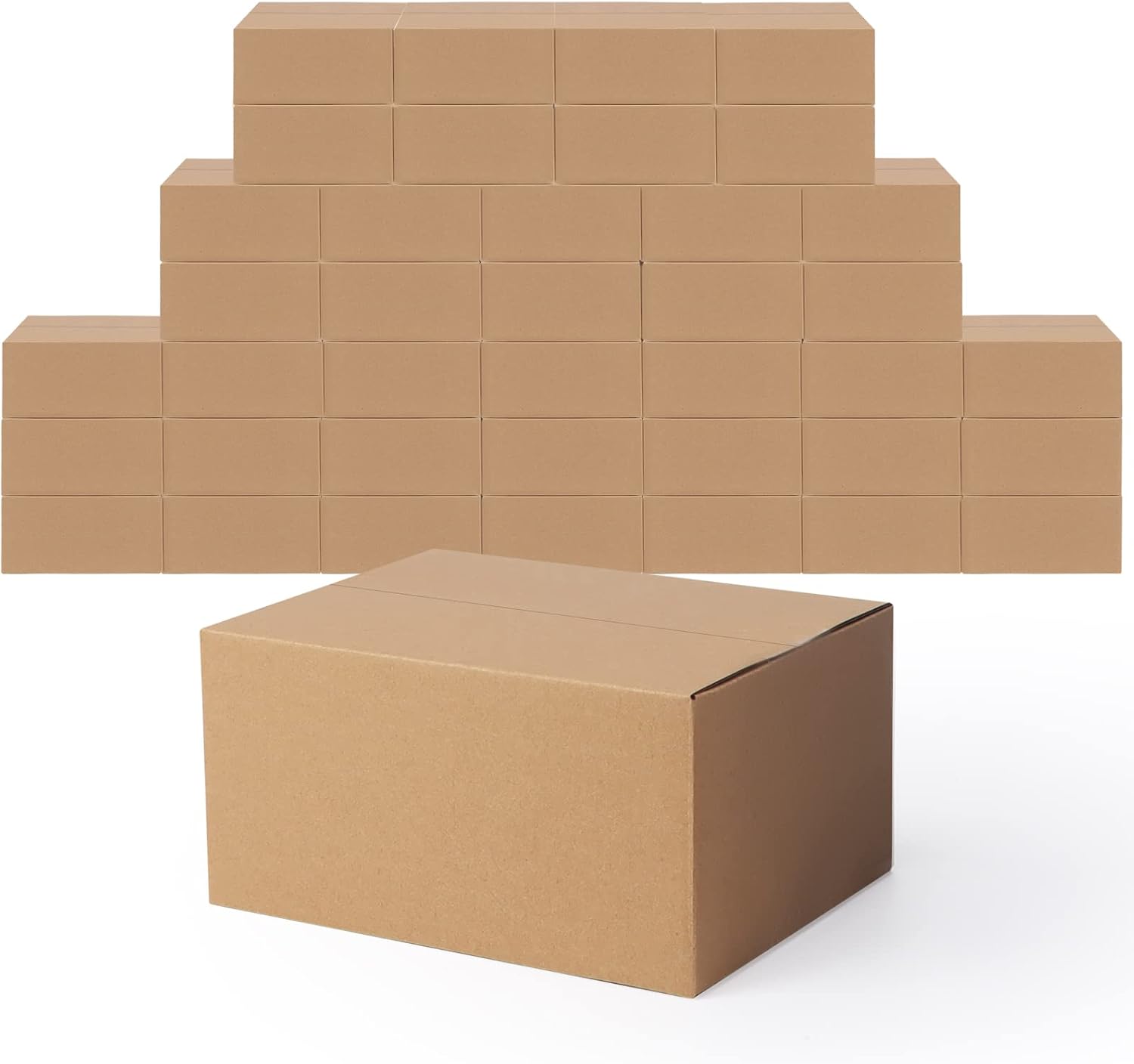 EYMPEU 40 Stück 25,4 x 15,3 x 15,3 cm Weiße Versandkarton, Kartons für kleine Gegenstände, Spielzeug, Schreibwaren und Weihnachtspäckchen