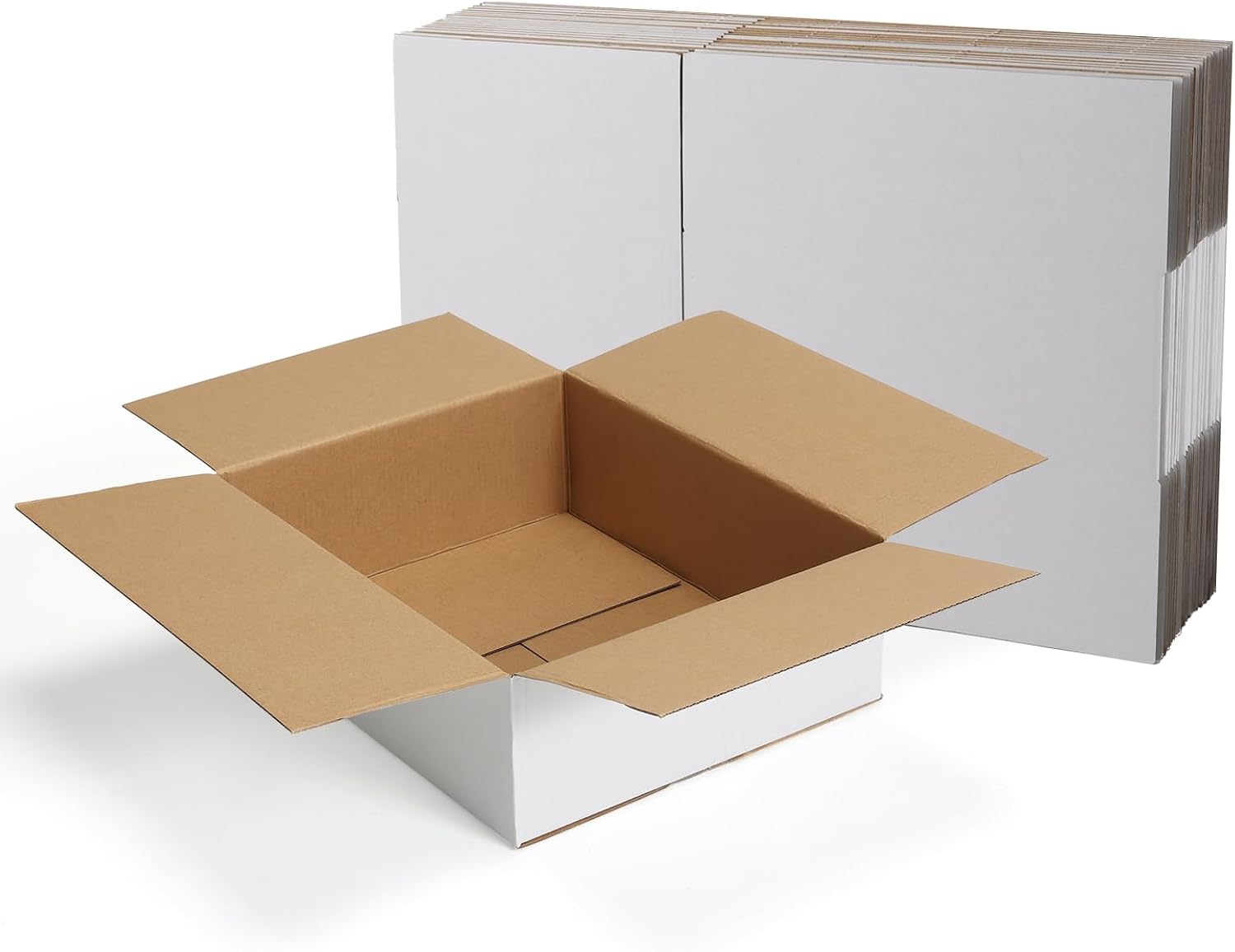 HORLIMER 10 Stück Weiß Versandkarton Karton Box, 30,5x30,5x30,5 CM Verpackungskartons für Warensendung, Geschenkbox, Faltkarton, Postkarton