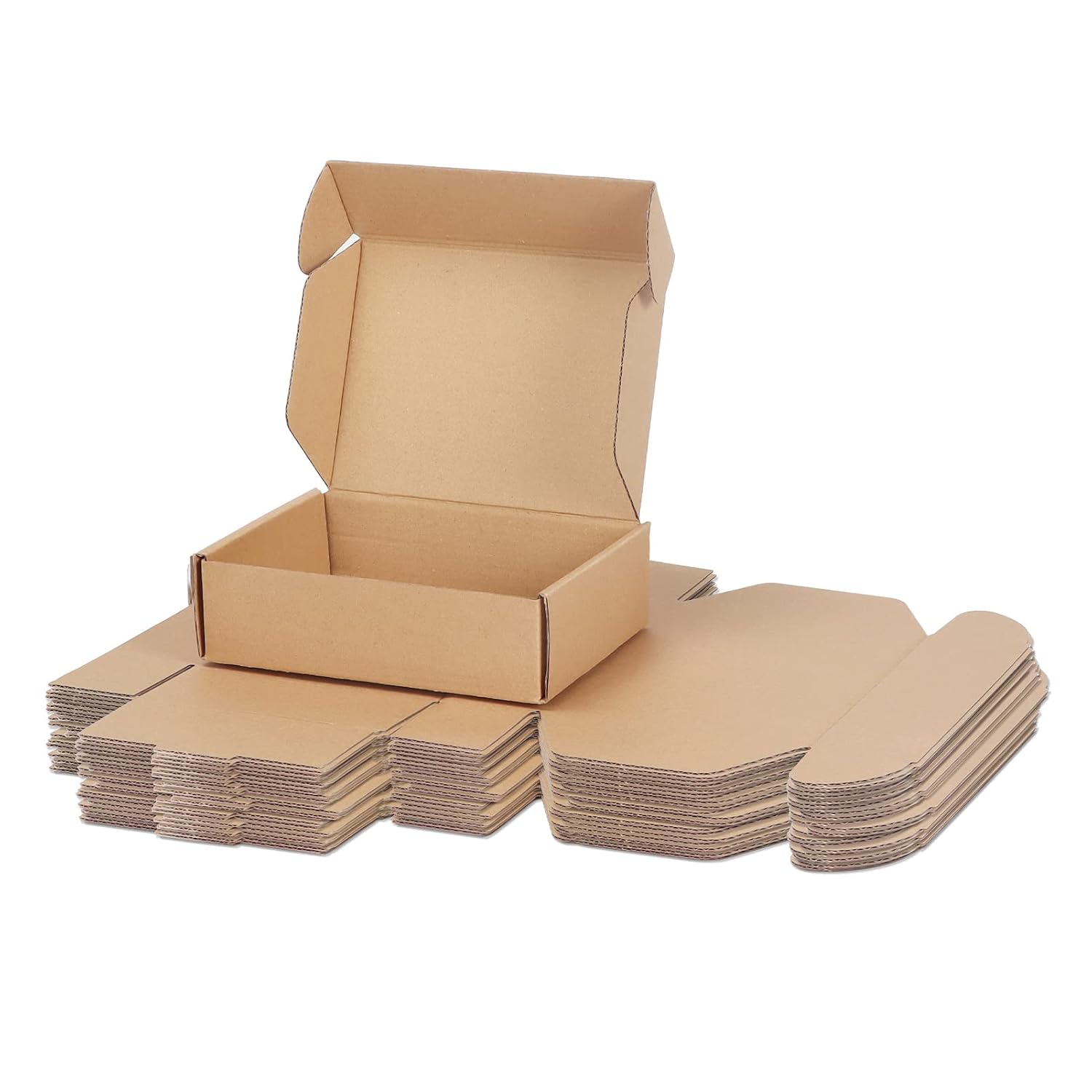 RLAVBL 25 Stück weiße Versandkartons mit den Maßen 22,9 x 15,3 x 10,2 cm für den Versand von Gegenständen, Spielzeug und Geschenken