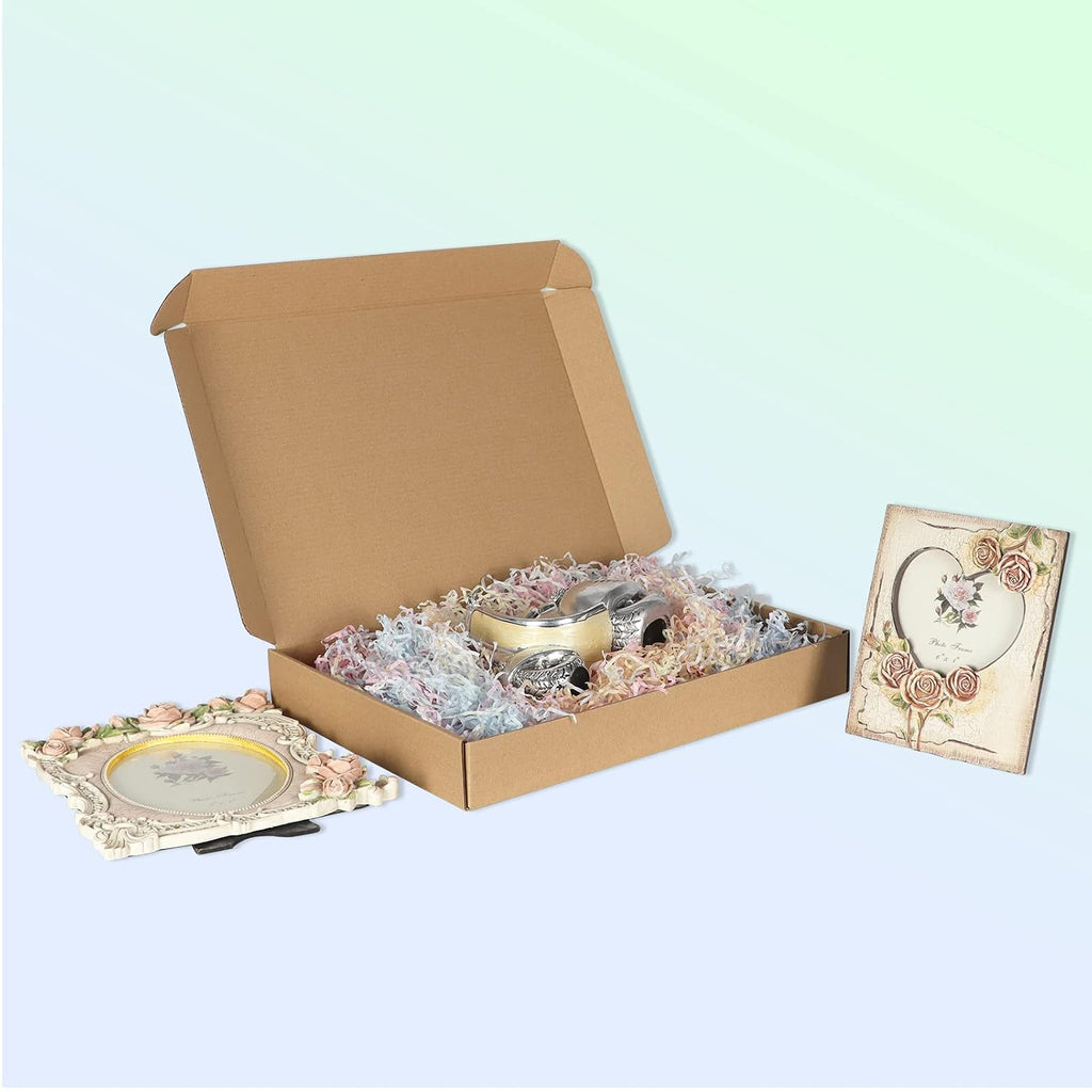 HORLIMER 25 Stück Versandkarton Klein Karton Box, 17,8x12,7x5,1 cm Verpackungskartons aus Wellpappe für Warensendung, Geschenkbox, Faltkarton, Postkarton(Braun)