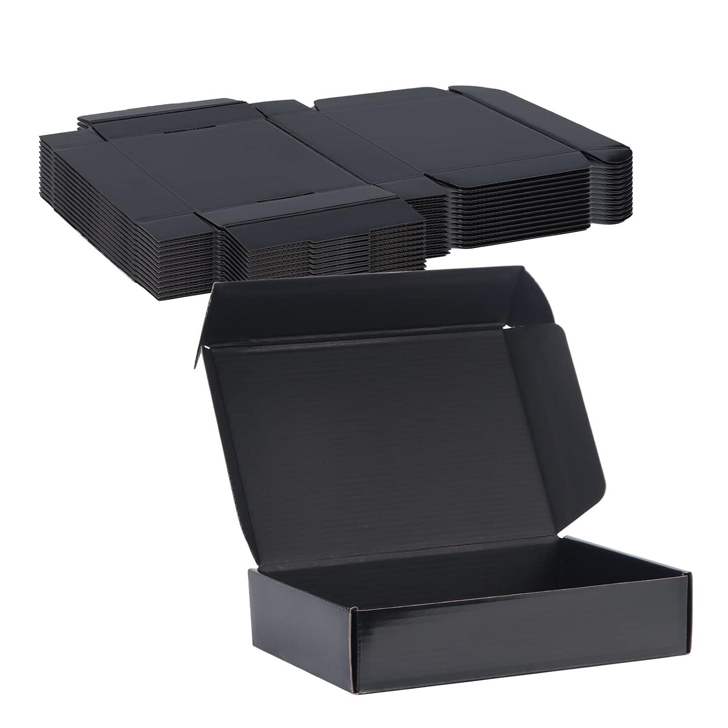 HORLIMER 25 Stück Versandkarton Klein Karton Box, 17,8x12,7x5,1 cm Verpackungskartons aus Wellpappe für Warensendung, Geschenkbox, Faltkarton, Postkarton(Braun)