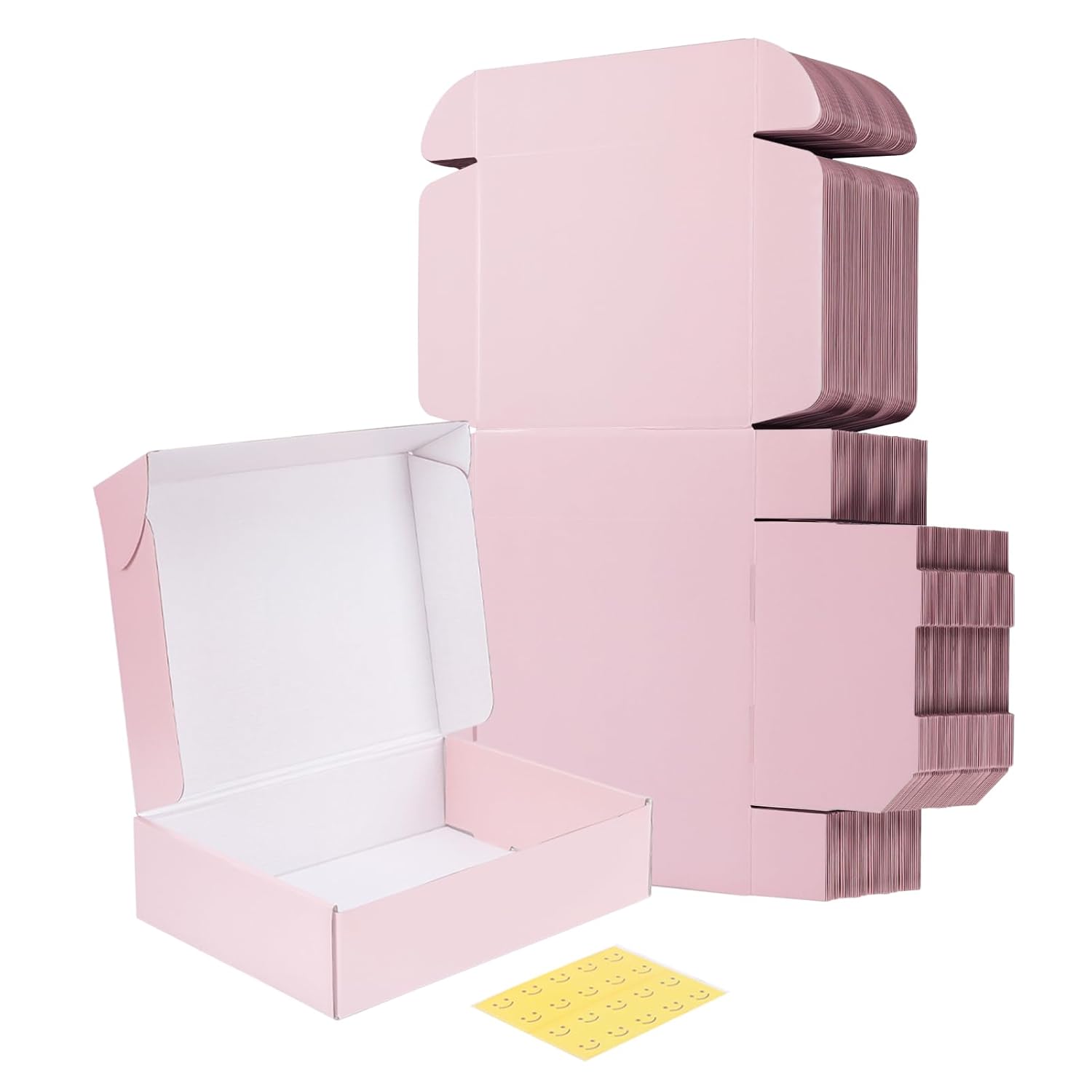 RLAVBL 25 Stück weiße Versandkartons mit den Maßen 22,9 x 15,3 x 10,2 cm für den Versand von Gegenständen, Spielzeug und Geschenken