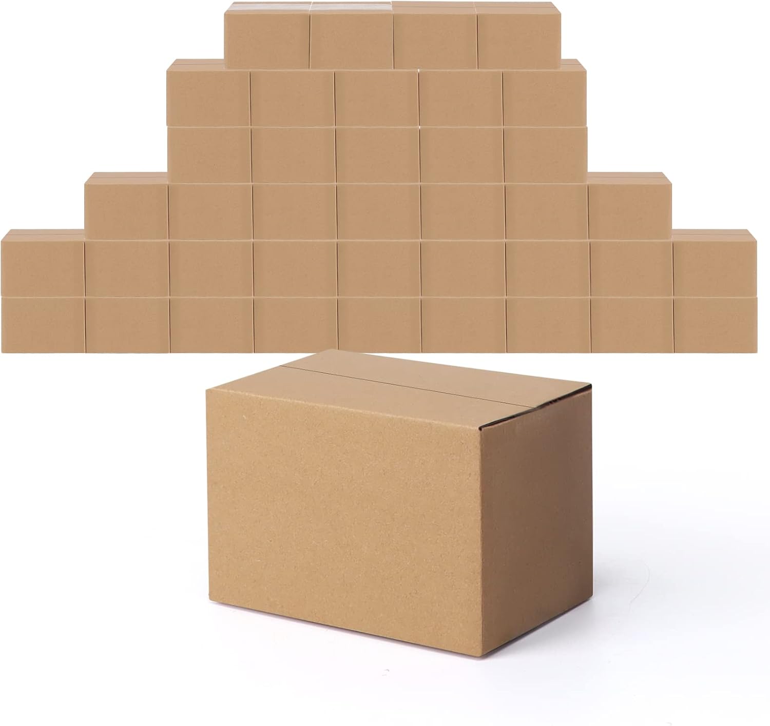 EYMPEU 40 Stück 25,4 x 15,3 x 15,3 cm Weiße Versandkarton, Kartons für kleine Gegenstände, Spielzeug, Schreibwaren und Weihnachtspäckchen