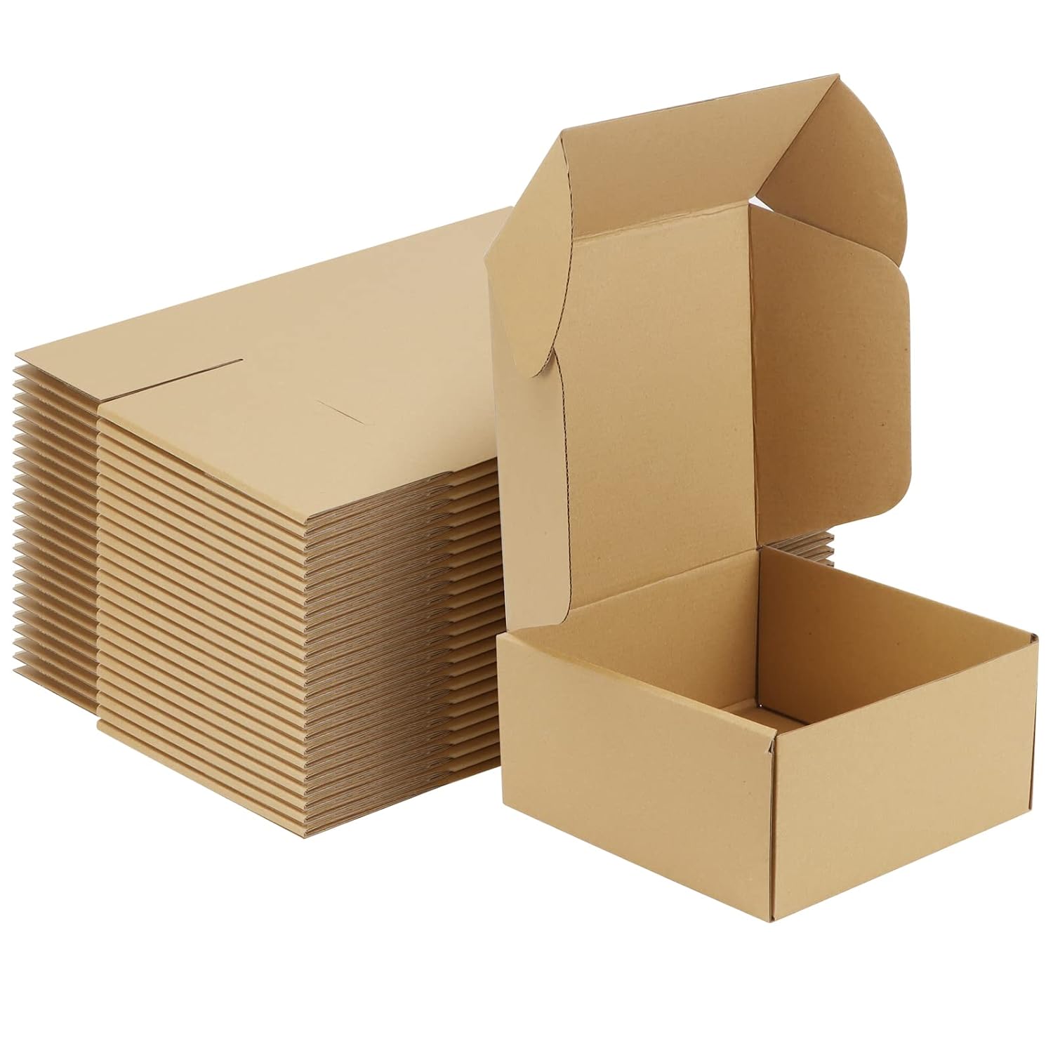 RLAVBL 25 Stück weiße Versandkartons mit den Maßen 22,9 x 15,3 x 10,2 cm für den Versand von Gegenständen, Spielzeug und Geschenken