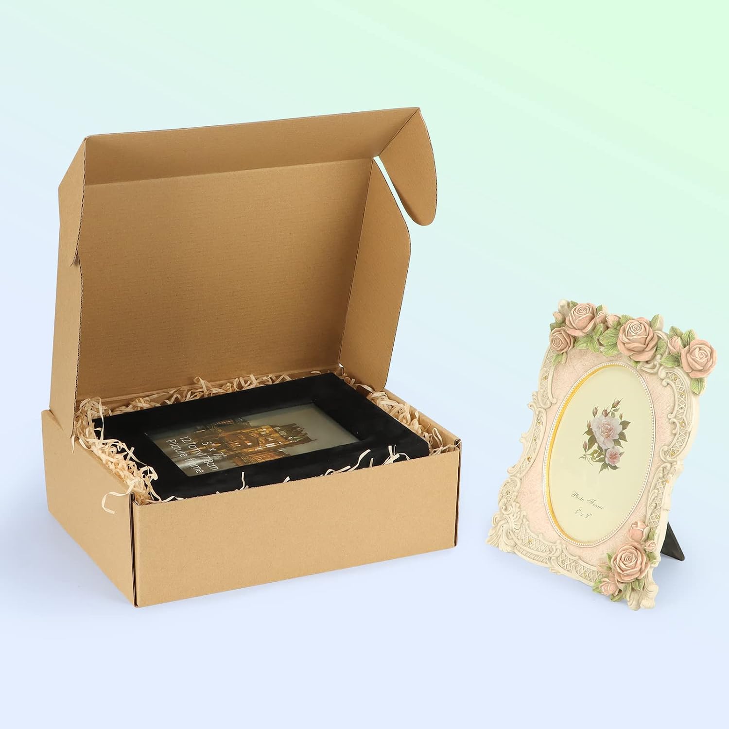 HORLIMER 25 Stück Versandkarton Klein Karton Box, 17,8x12,7x5,1 cm Verpackungskartons aus Wellpappe für Warensendung, Geschenkbox, Faltkarton, Postkarton(Braun)