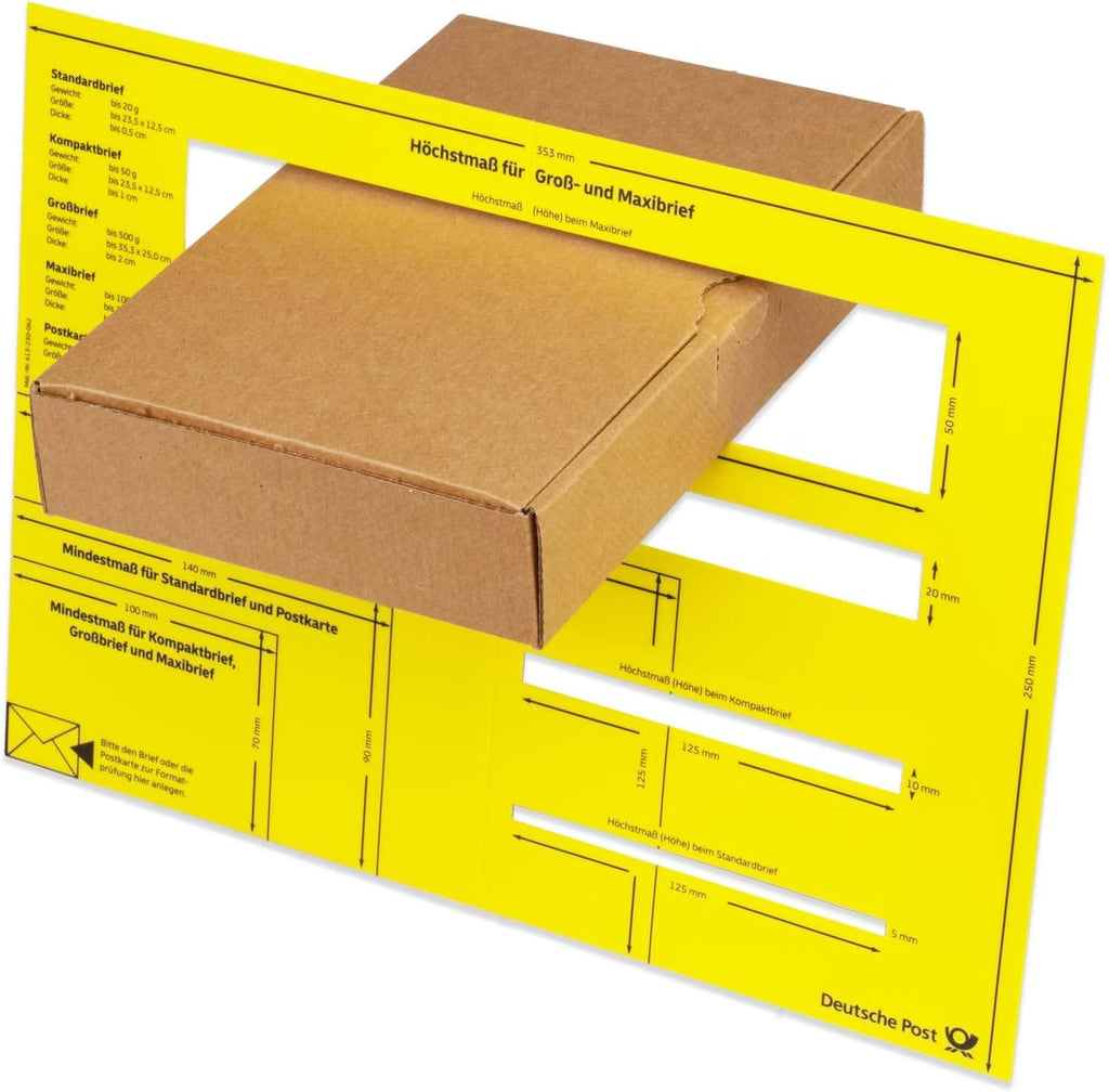 Maxibriefkartons 240 x 160 x 45 mm MB-3 braun Maxibrief Karton Faltschachtel stabil Versandkarton für Post DHL Versand DIN A5 Warensendung Büchersendung Versandschachtel (25 Stück)