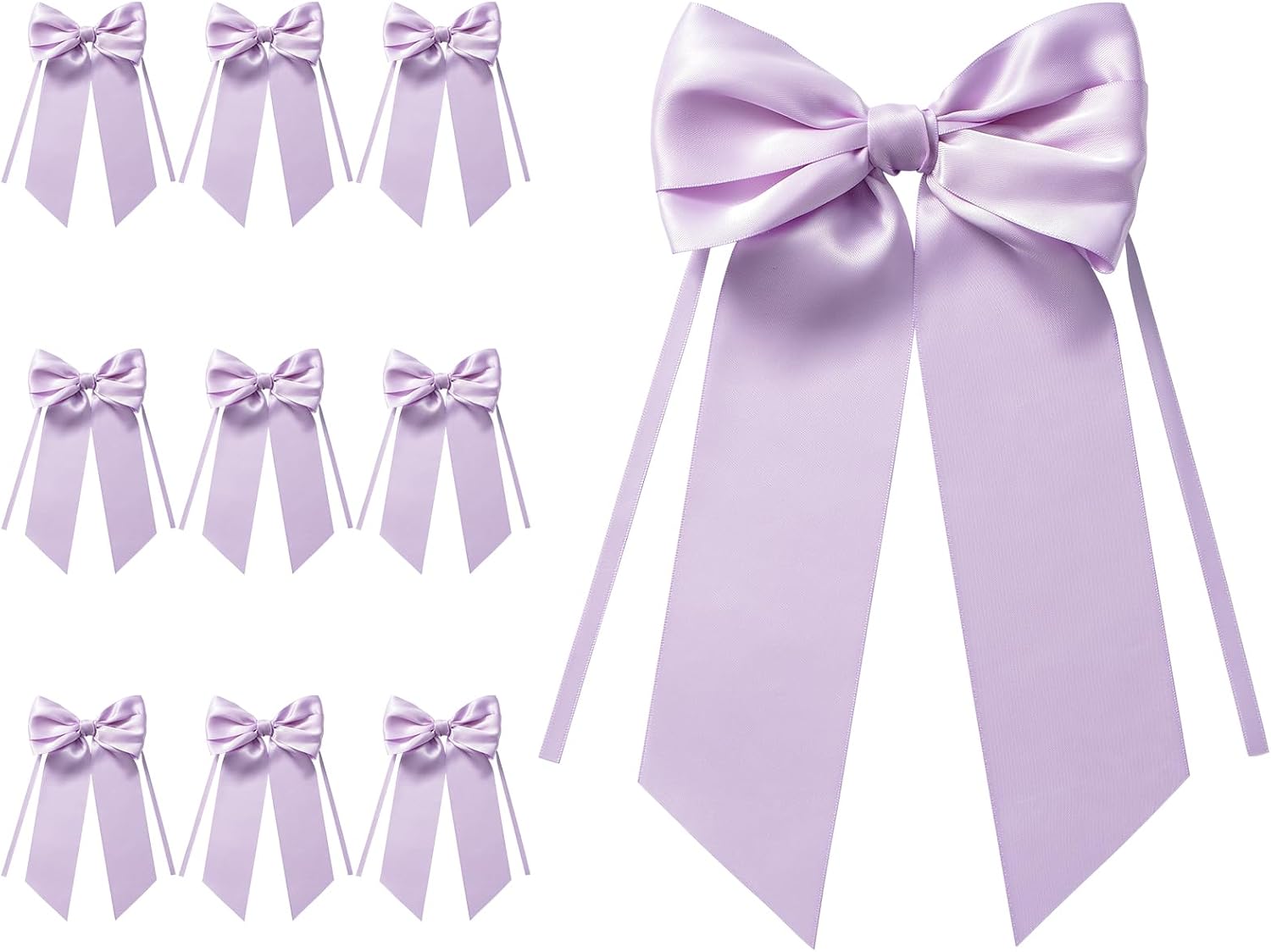MORSUNBELA Schleifen Deko Hochzeit Geschenkschleifen Groß Weiß | Große Geschenkschleifen,elegante Deko für Hochzeit,Geburtstag,Weihnachten,Adventskranz,Weihnachtsbaum und Girlanden