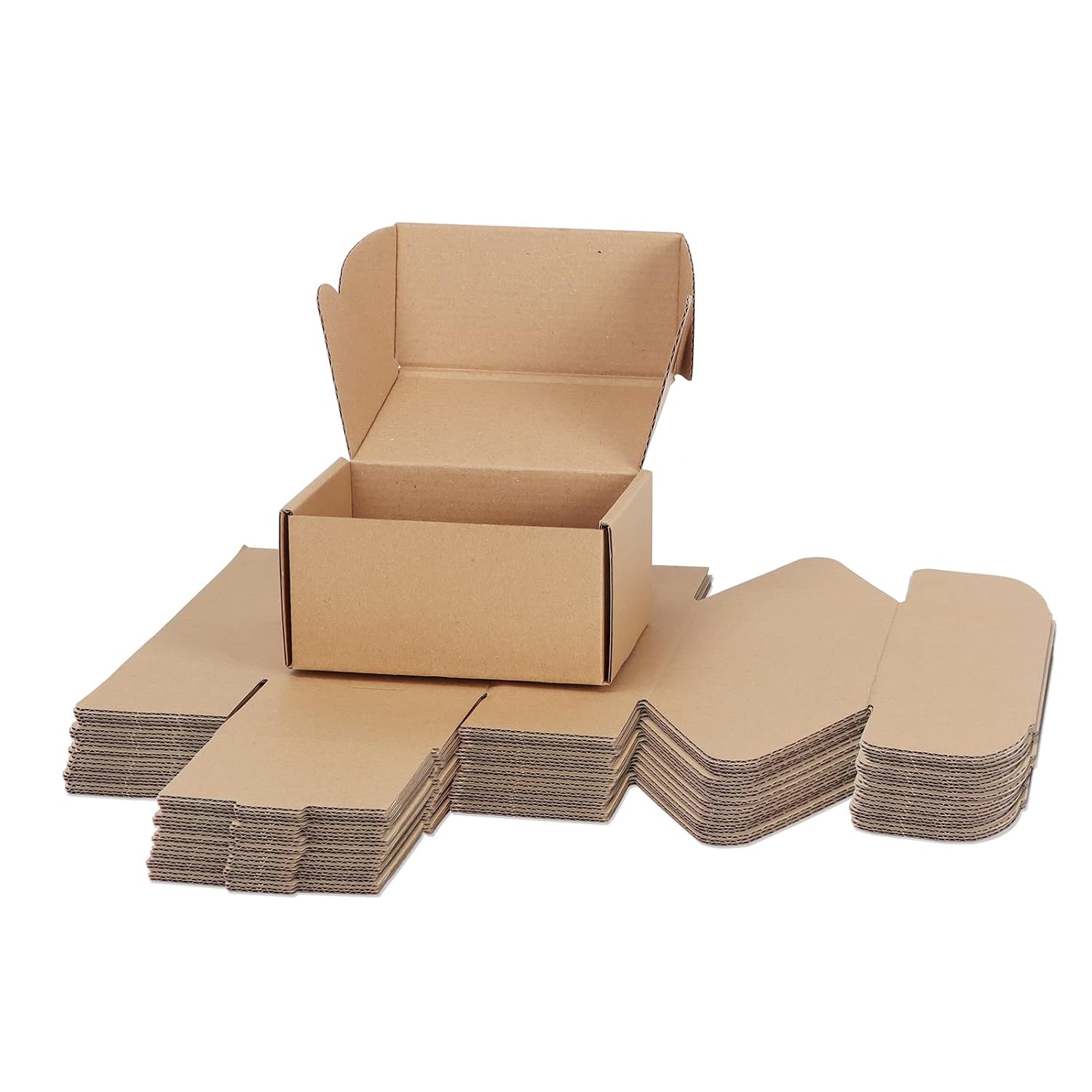RLAVBL 25 Stück weiße Versandkartons mit den Maßen 22,9 x 15,3 x 10,2 cm für den Versand von Gegenständen, Spielzeug und Geschenken