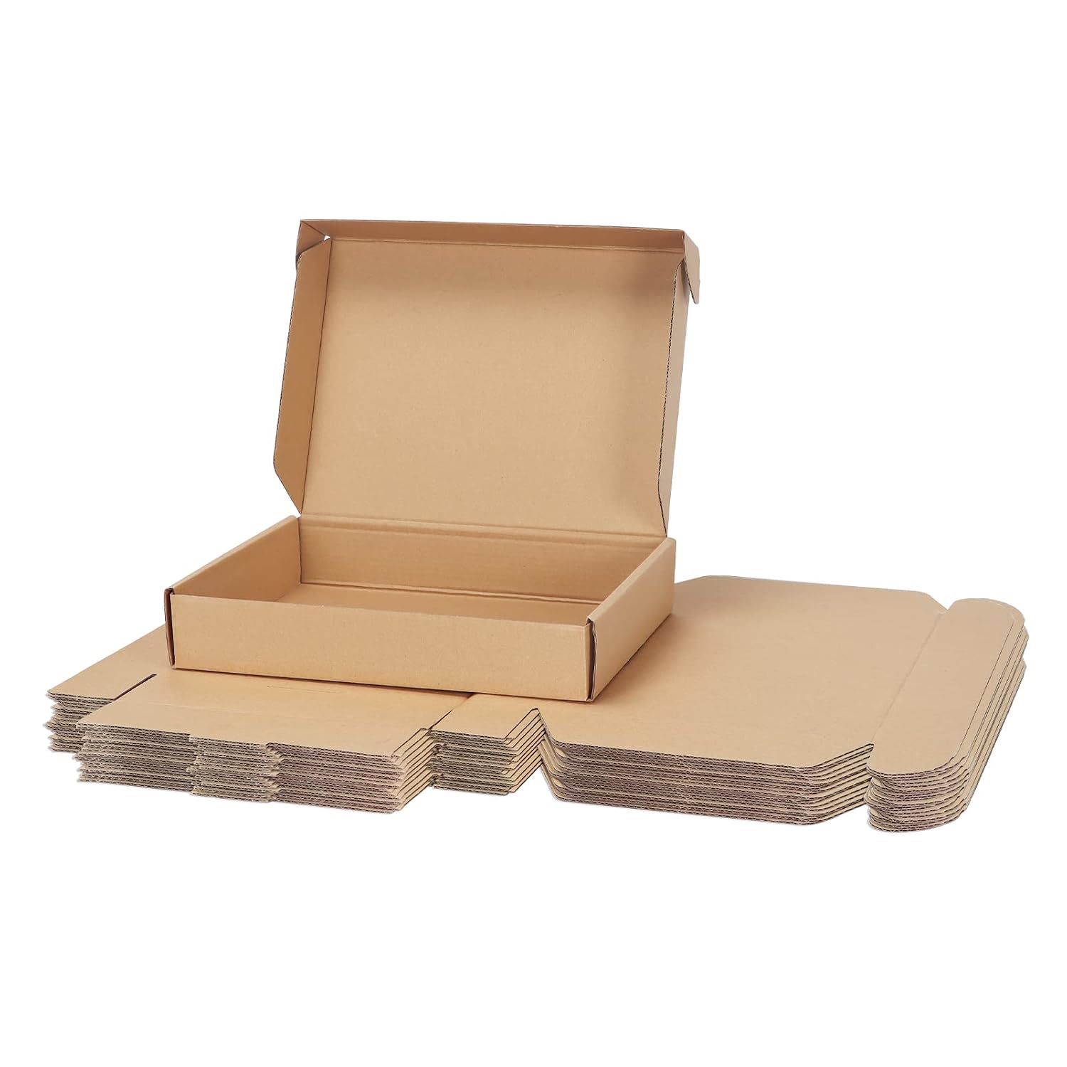 RLAVBL 25 Stück weiße Versandkartons mit den Maßen 22,9 x 15,3 x 10,2 cm für den Versand von Gegenständen, Spielzeug und Geschenken