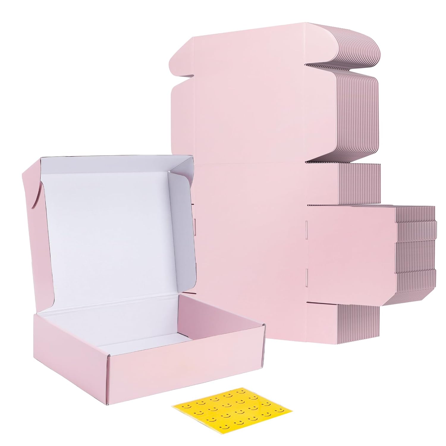 RLAVBL 25 Stück weiße Versandkartons mit den Maßen 22,9 x 15,3 x 10,2 cm für den Versand von Gegenständen, Spielzeug und Geschenken