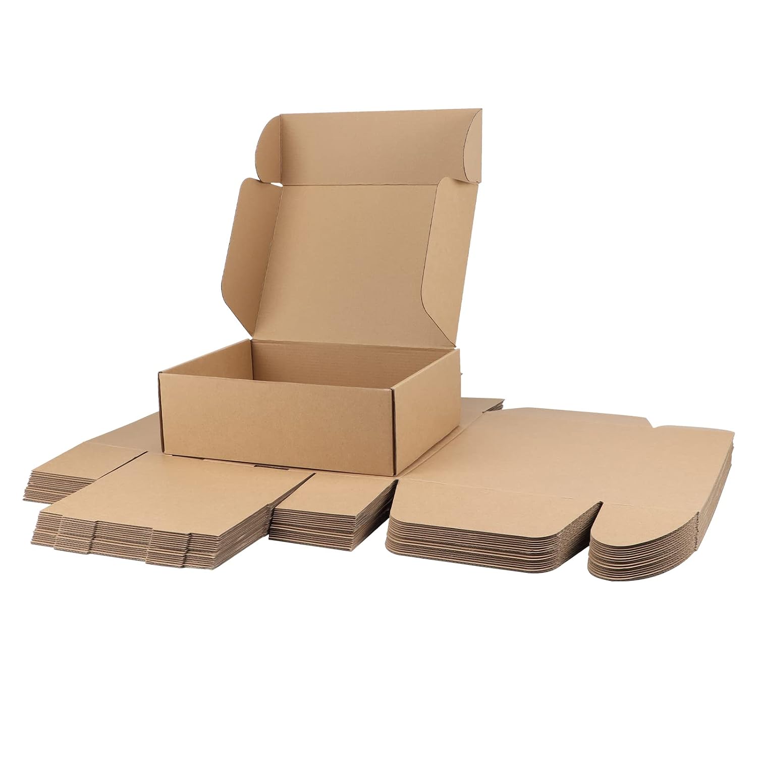 RLAVBL 25 Stück weiße Versandkartons mit den Maßen 22,9 x 15,3 x 10,2 cm für den Versand von Gegenständen, Spielzeug und Geschenken