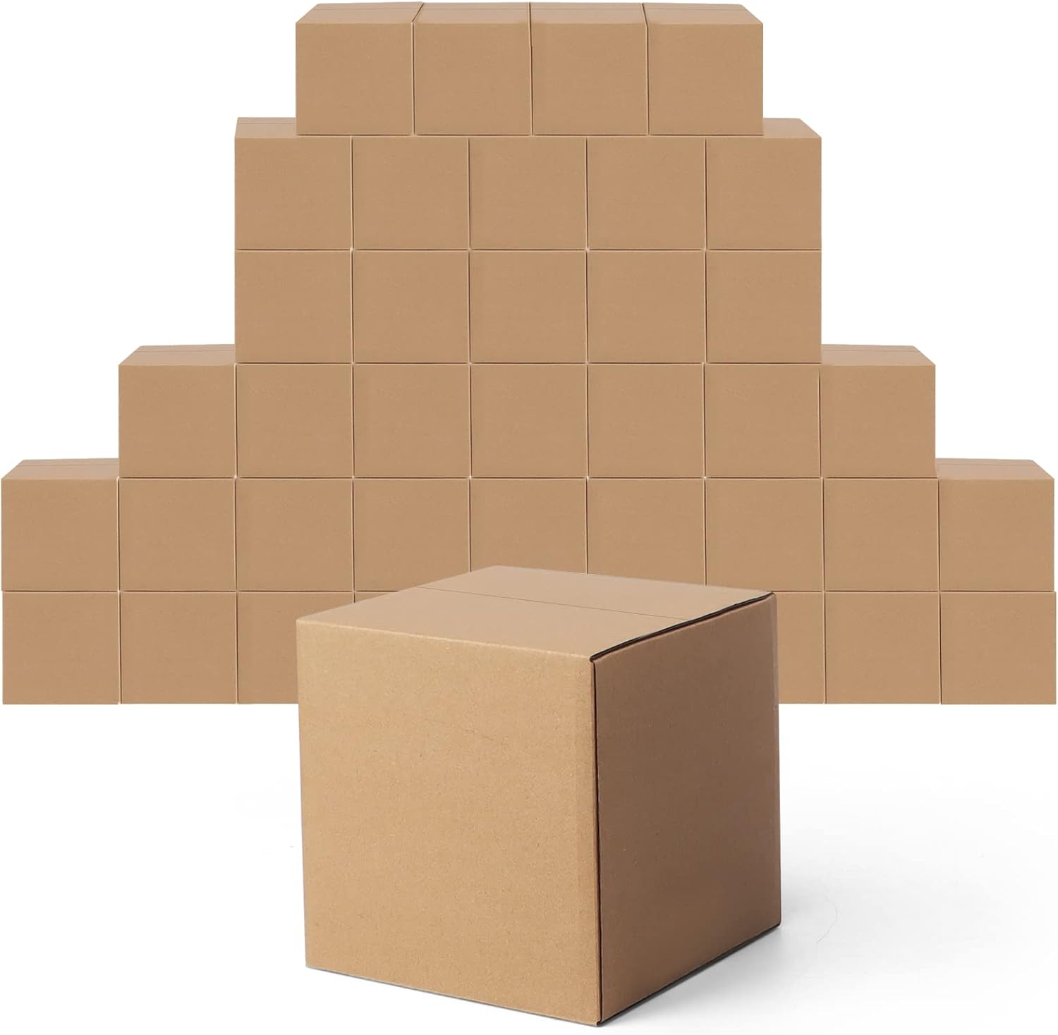EYMPEU 40 Stück 25,4 x 15,3 x 15,3 cm Weiße Versandkarton, Kartons für kleine Gegenstände, Spielzeug, Schreibwaren und Weihnachtspäckchen