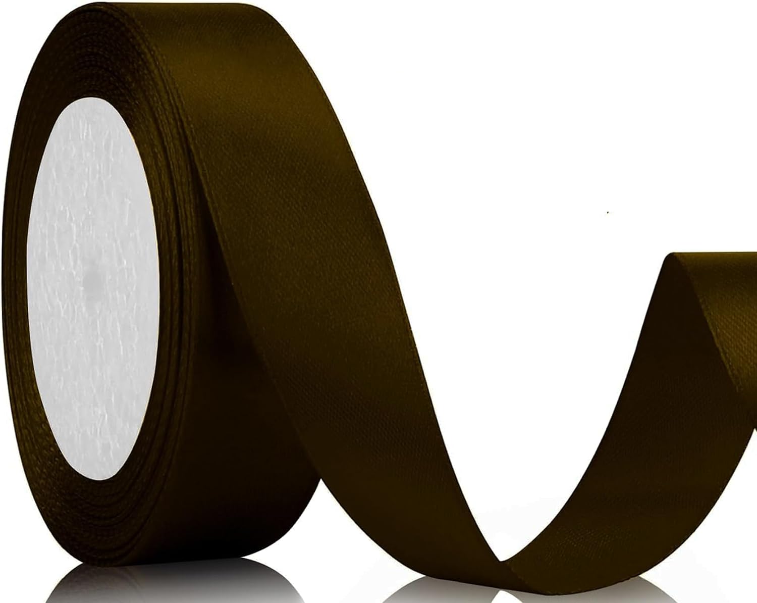Geschenkband Satinband 22m, 20mm Breit Geschenkband, Schwarz Schleifenband für Hochzeit, Bastelarbeiten und Geschenkverpackung Hochzeitsdekoration (Schwarz)