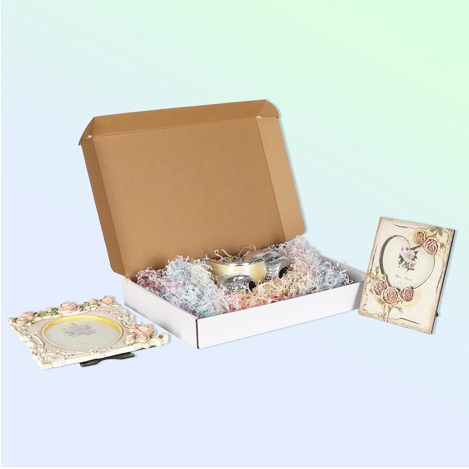 HORLIMER 25 Stück Versandkarton Klein Karton Box, 17,8x12,7x5,1 cm Verpackungskartons aus Wellpappe für Warensendung, Geschenkbox, Faltkarton, Postkarton(Braun)