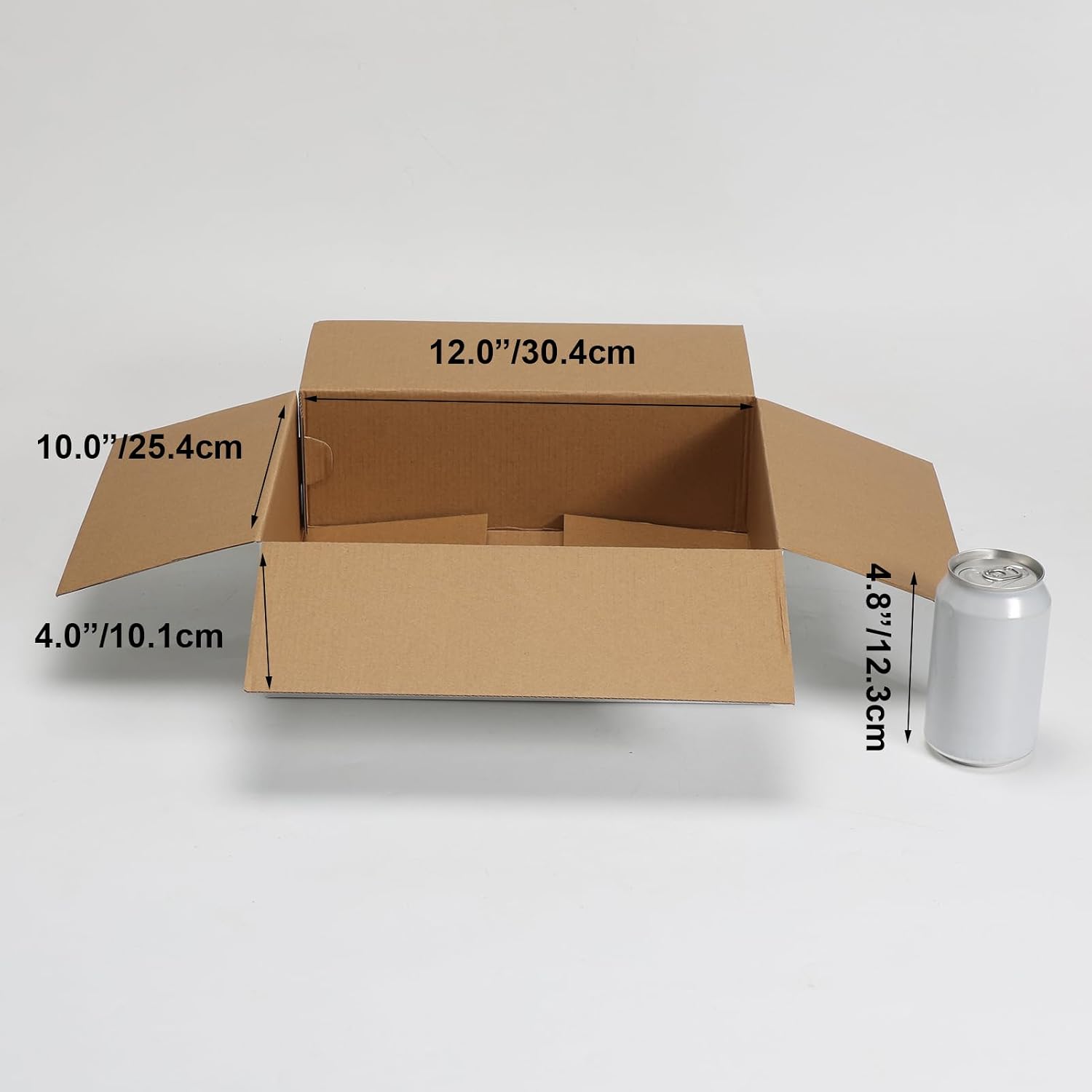 HORLIMER 10 Stück Weiß Versandkarton Karton Box, 30,5x30,5x30,5 CM Verpackungskartons für Warensendung, Geschenkbox, Faltkarton, Postkarton