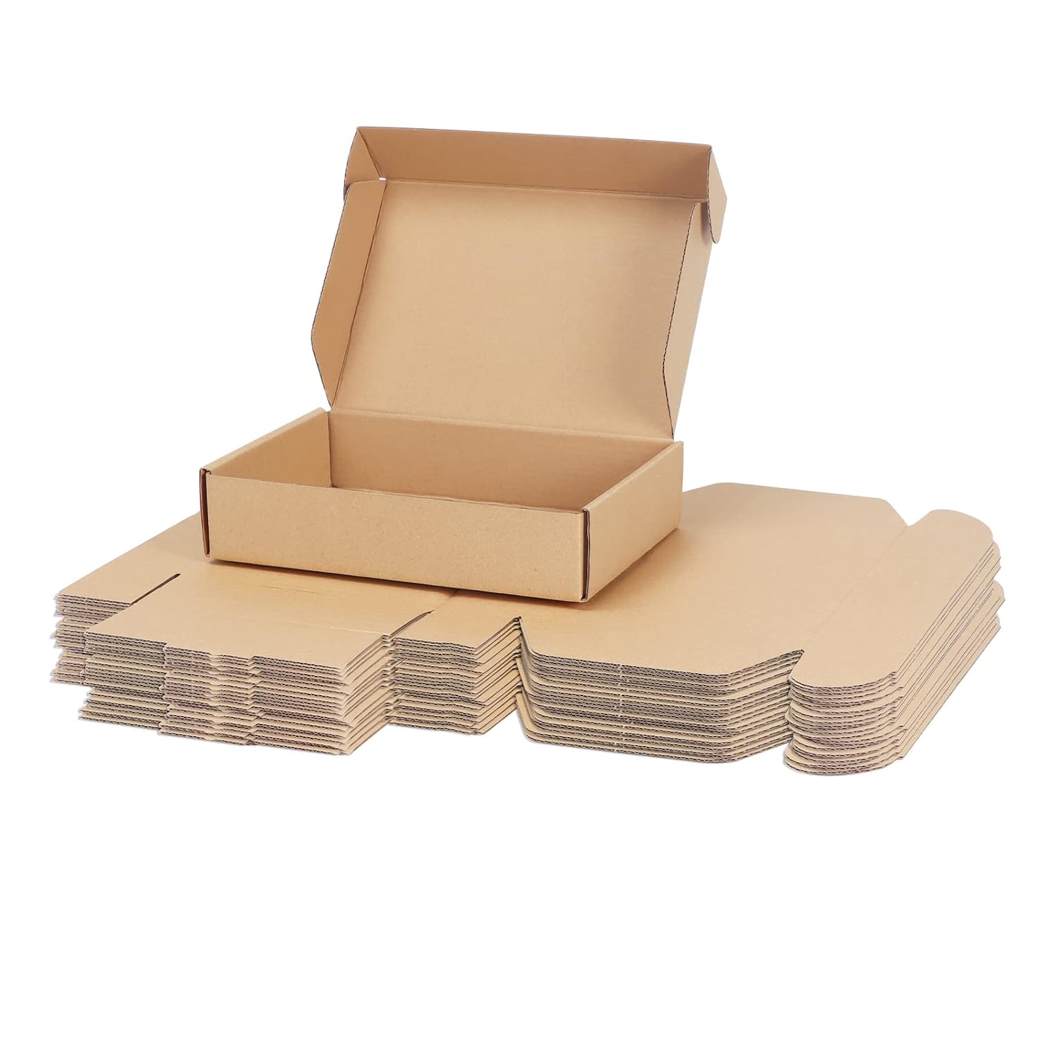 RLAVBL 25 Stück weiße Versandkartons mit den Maßen 22,9 x 15,3 x 10,2 cm für den Versand von Gegenständen, Spielzeug und Geschenken