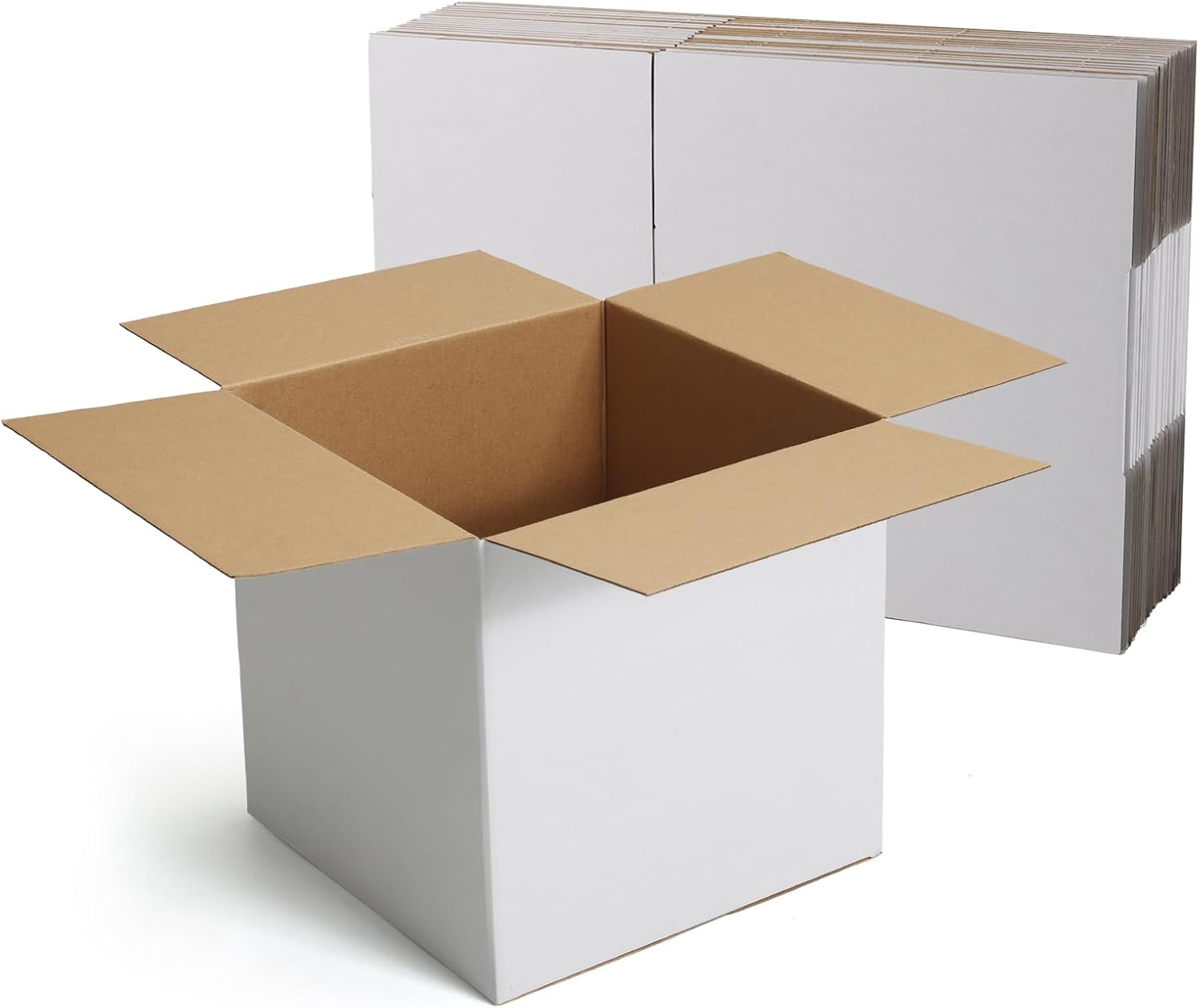 HORLIMER 10 Stück Weiß Versandkarton Karton Box, 30,5x30,5x30,5 CM Verpackungskartons für Warensendung, Geschenkbox, Faltkarton, Postkarton