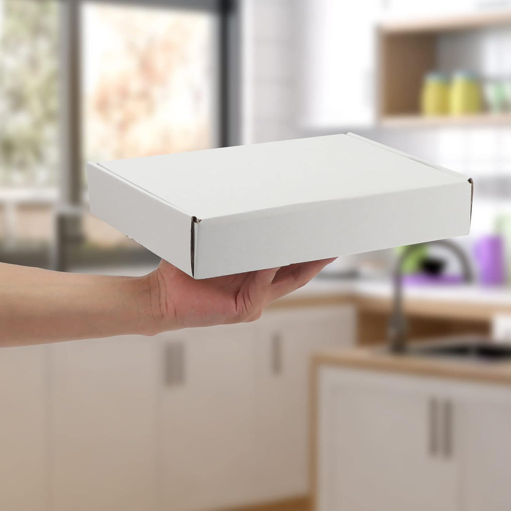 HORLIMER 25 Stück Versandkarton Klein Karton Box, 17,8x12,7x5,1 cm Verpackungskartons aus Wellpappe für Warensendung, Geschenkbox, Faltkarton, Postkarton(Braun)