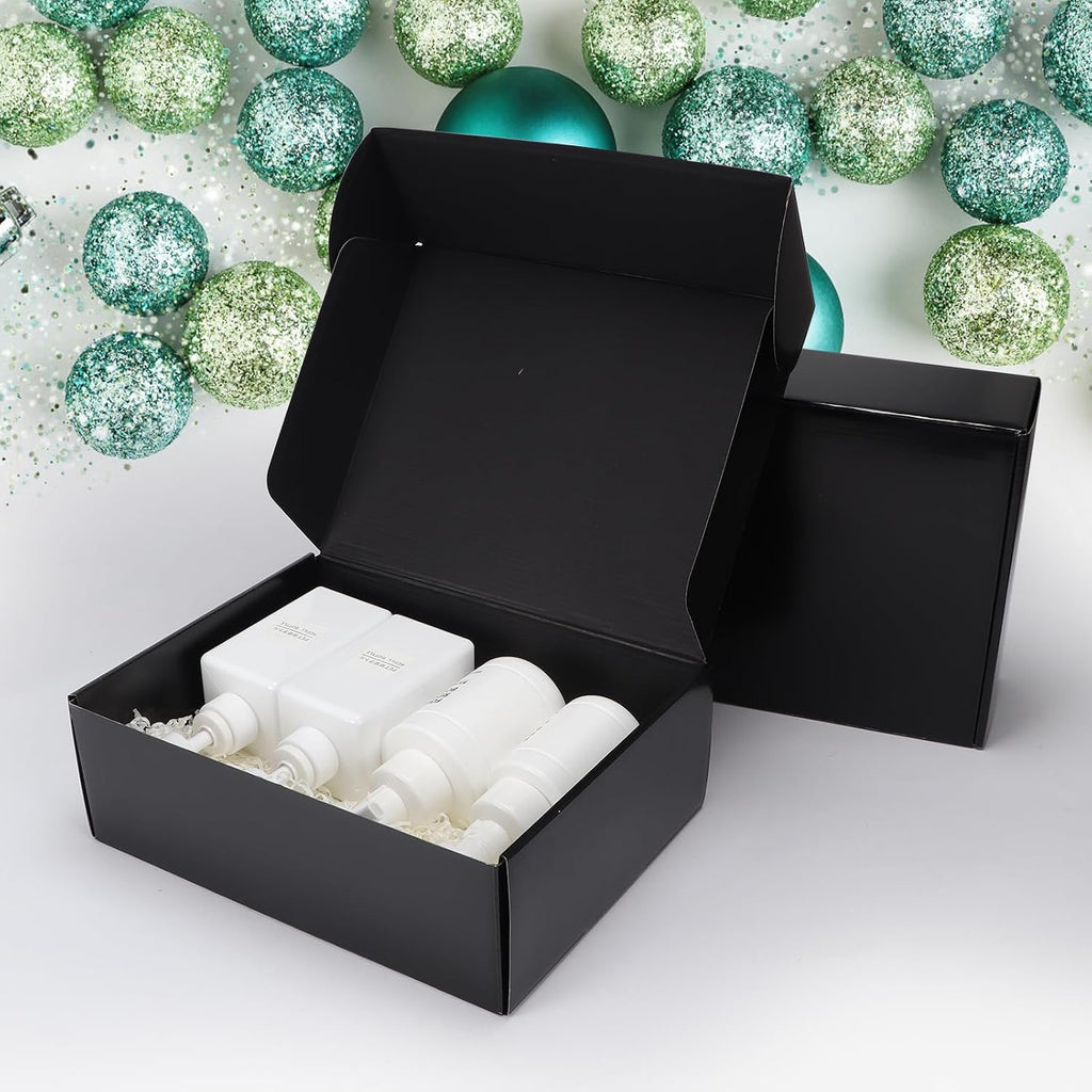 HORLIMER 25 Stück Versandkarton Klein Karton Box, 17,8x12,7x5,1 cm Verpackungskartons aus Wellpappe für Warensendung, Geschenkbox, Faltkarton, Postkarton(Braun)