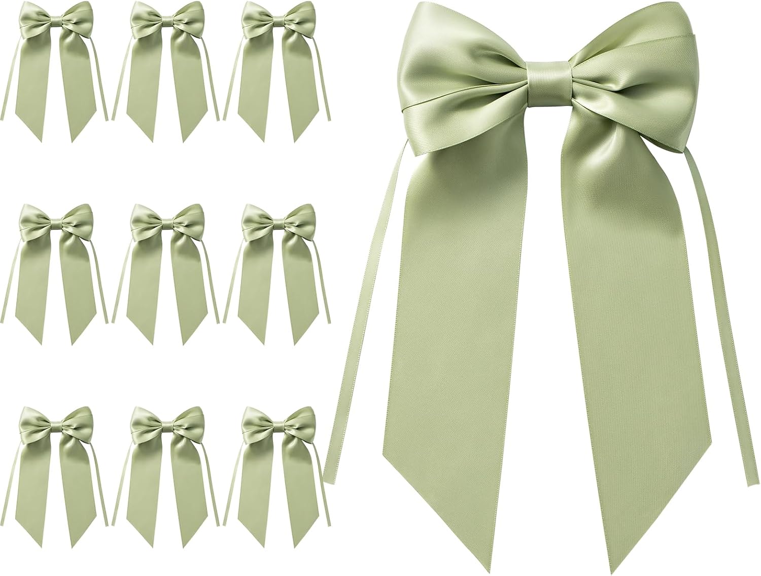 MORSUNBELA Schleifen Deko Hochzeit Geschenkschleifen Groß Weiß | Große Geschenkschleifen,elegante Deko für Hochzeit,Geburtstag,Weihnachten,Adventskranz,Weihnachtsbaum und Girlanden