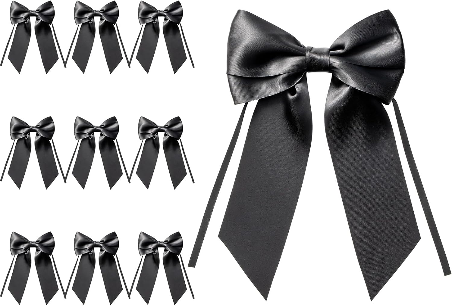 MORSUNBELA Schleifen Deko Hochzeit Geschenkschleifen Groß Weiß | Große Geschenkschleifen,elegante Deko für Hochzeit,Geburtstag,Weihnachten,Adventskranz,Weihnachtsbaum und Girlanden