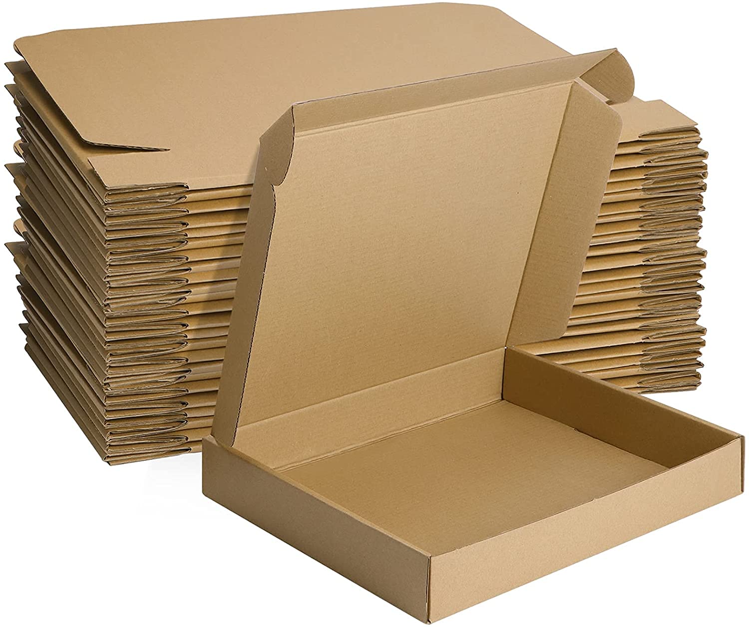 HORLIMER 25 Stück Versandkarton Klein Karton Box, 17,8x12,7x5,1 cm Verpackungskartons aus Wellpappe für Warensendung, Geschenkbox, Faltkarton, Postkarton(Braun)
