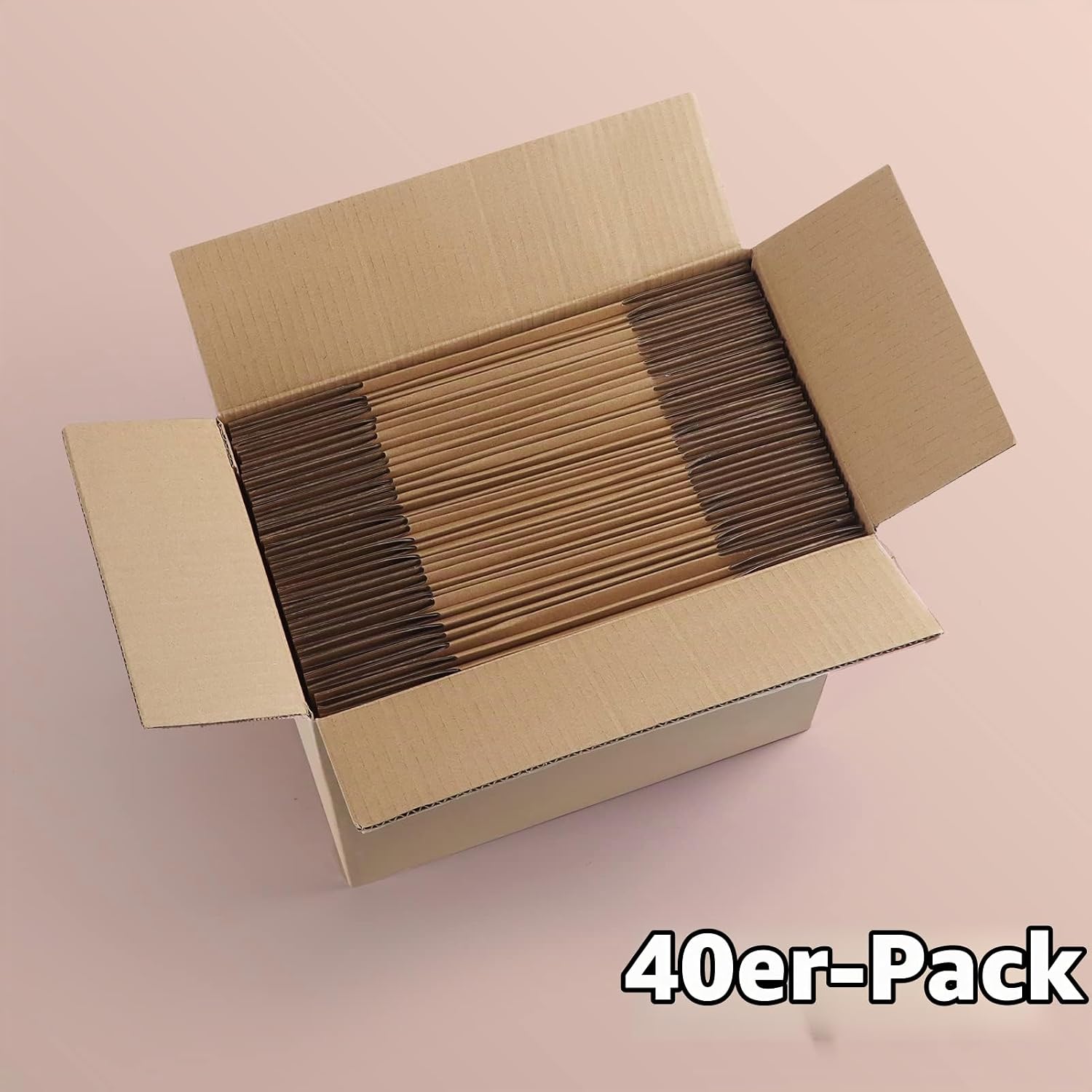 EYMPEU 40 Stück 25,4 x 15,3 x 15,3 cm Weiße Versandkarton, Kartons für kleine Gegenstände, Spielzeug, Schreibwaren und Weihnachtspäckchen