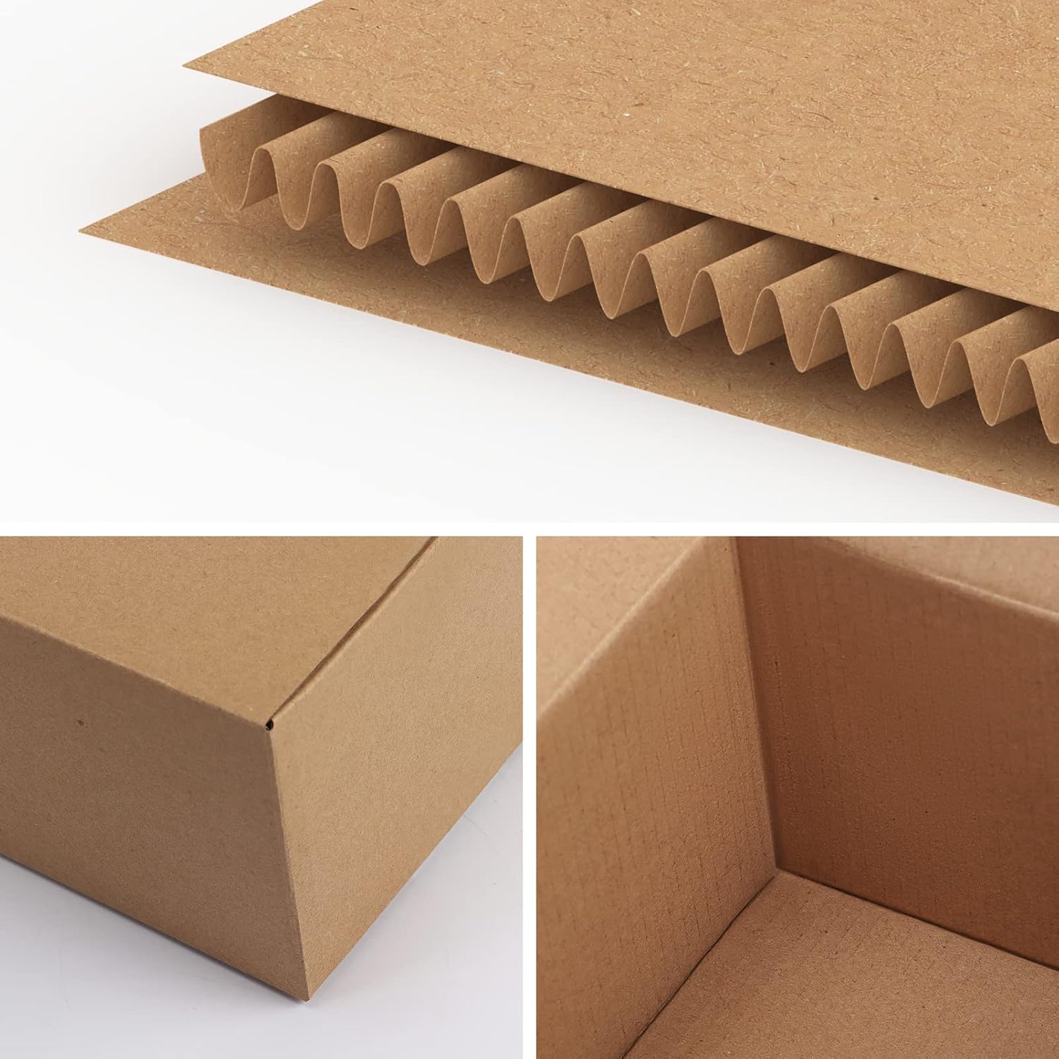 EYMPEU 40 Stück 25,4 x 15,3 x 15,3 cm Weiße Versandkarton, Kartons für kleine Gegenstände, Spielzeug, Schreibwaren und Weihnachtspäckchen