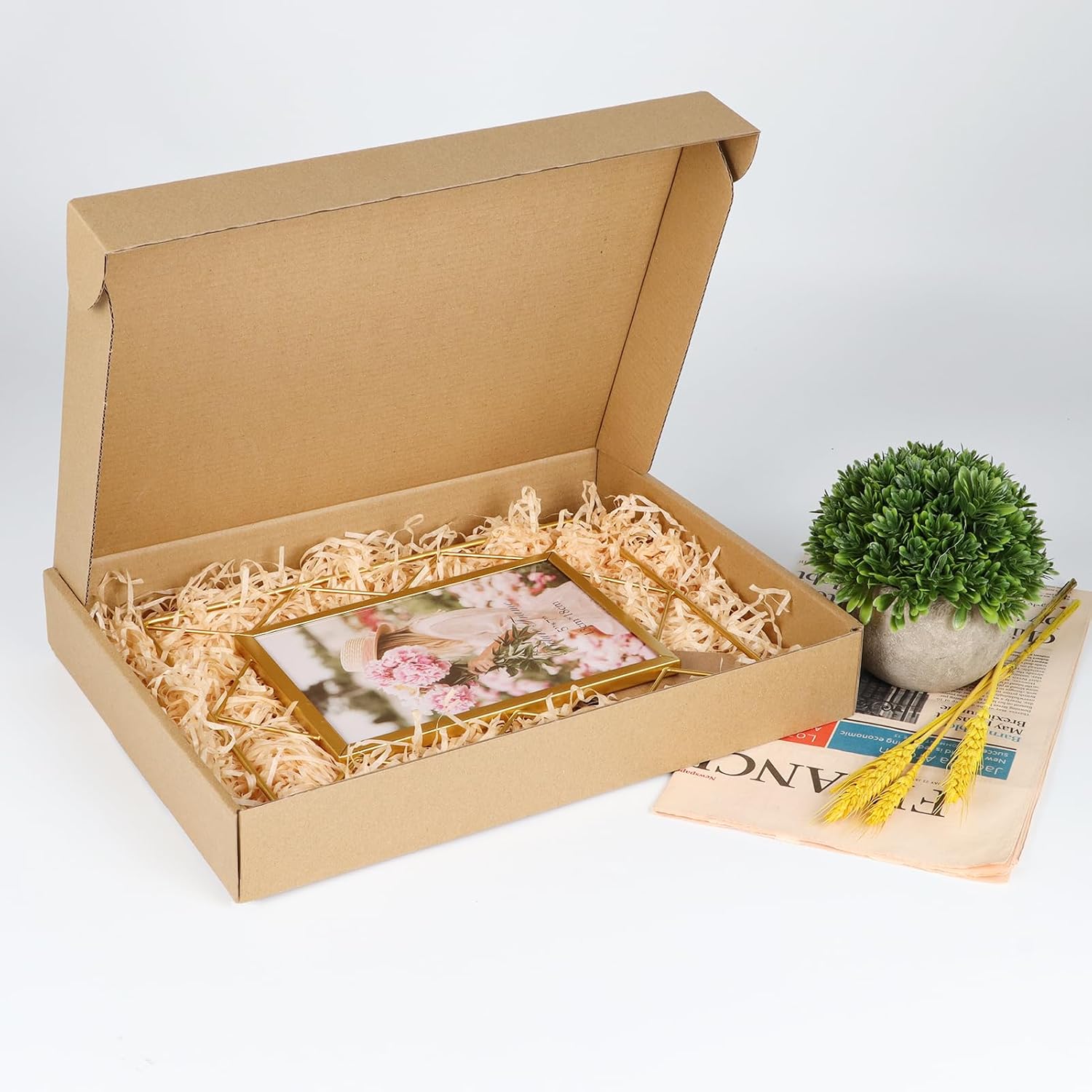 RLAVBL 25 Stück weiße Versandkartons mit den Maßen 22,9 x 15,3 x 10,2 cm für den Versand von Gegenständen, Spielzeug und Geschenken