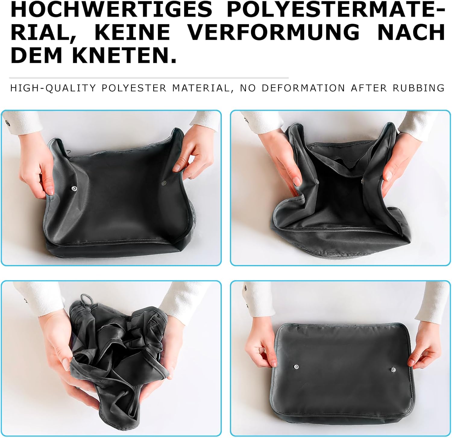 BillyBath 8-teiliges Koffer Organizer Set & Packwürfel | Platzsparende Packing Cubes für Kleidung. Perfekter Kofferorganizer mit Netzdesign, leichtes Reise Zubehör, Beige