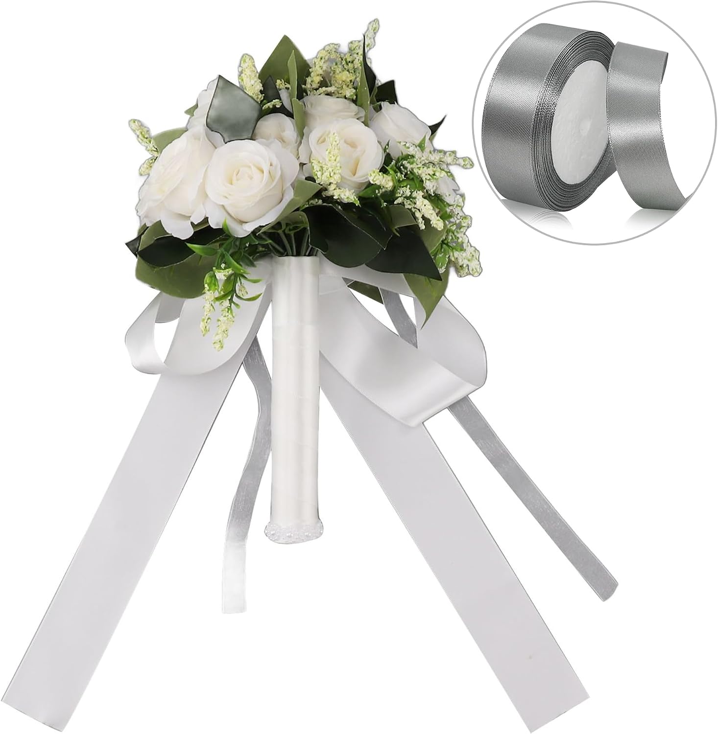 Geschenkband Satinband 22m, 20mm Breit Geschenkband, Schwarz Schleifenband für Hochzeit, Bastelarbeiten und Geschenkverpackung Hochzeitsdekoration (Schwarz)