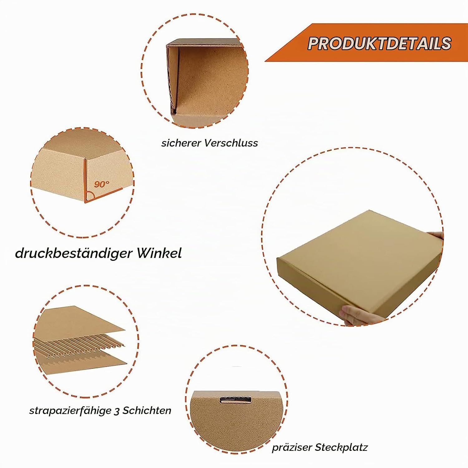 RLAVBL 25 Stück weiße Versandkartons mit den Maßen 22,9 x 15,3 x 10,2 cm für den Versand von Gegenständen, Spielzeug und Geschenken