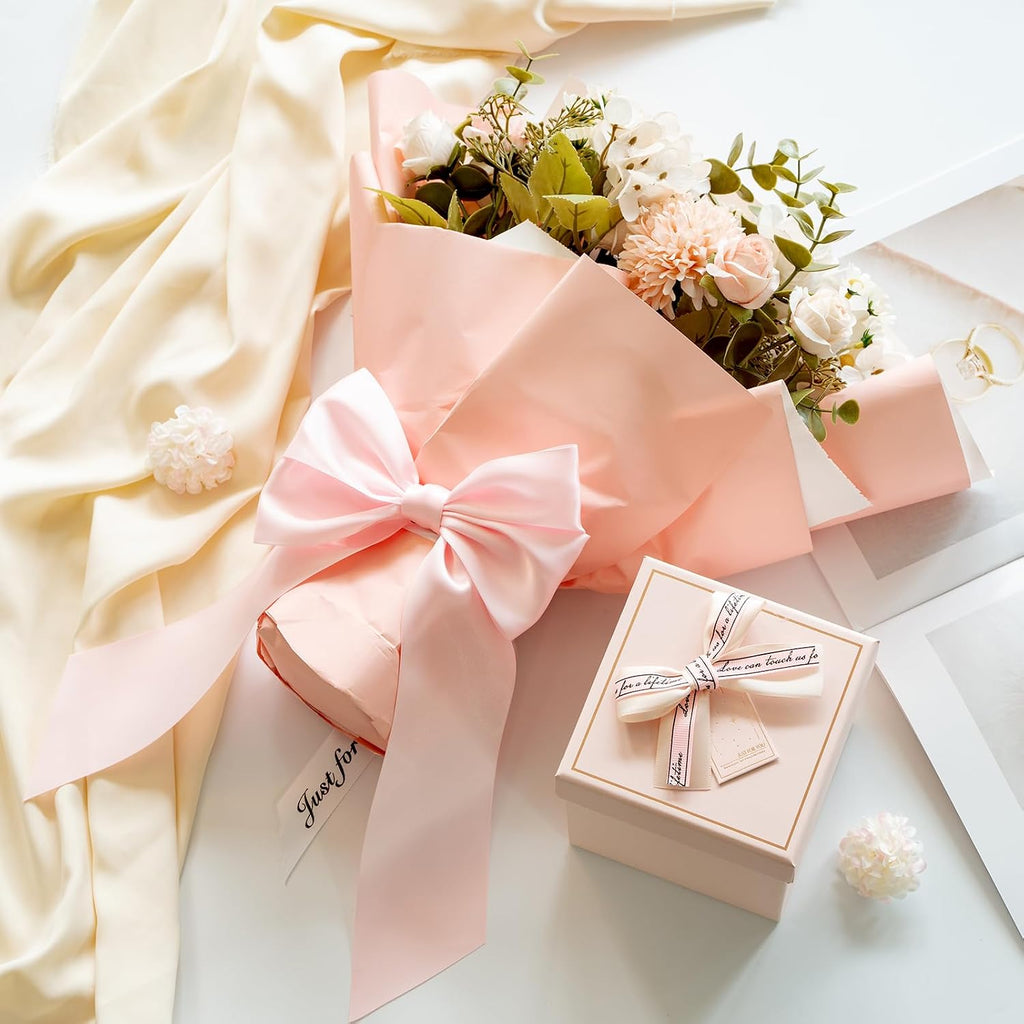 MORSUNBELA Schleifen Deko Hochzeit Geschenkschleifen Groß Weiß | Große Geschenkschleifen,elegante Deko für Hochzeit,Geburtstag,Weihnachten,Adventskranz,Weihnachtsbaum und Girlanden