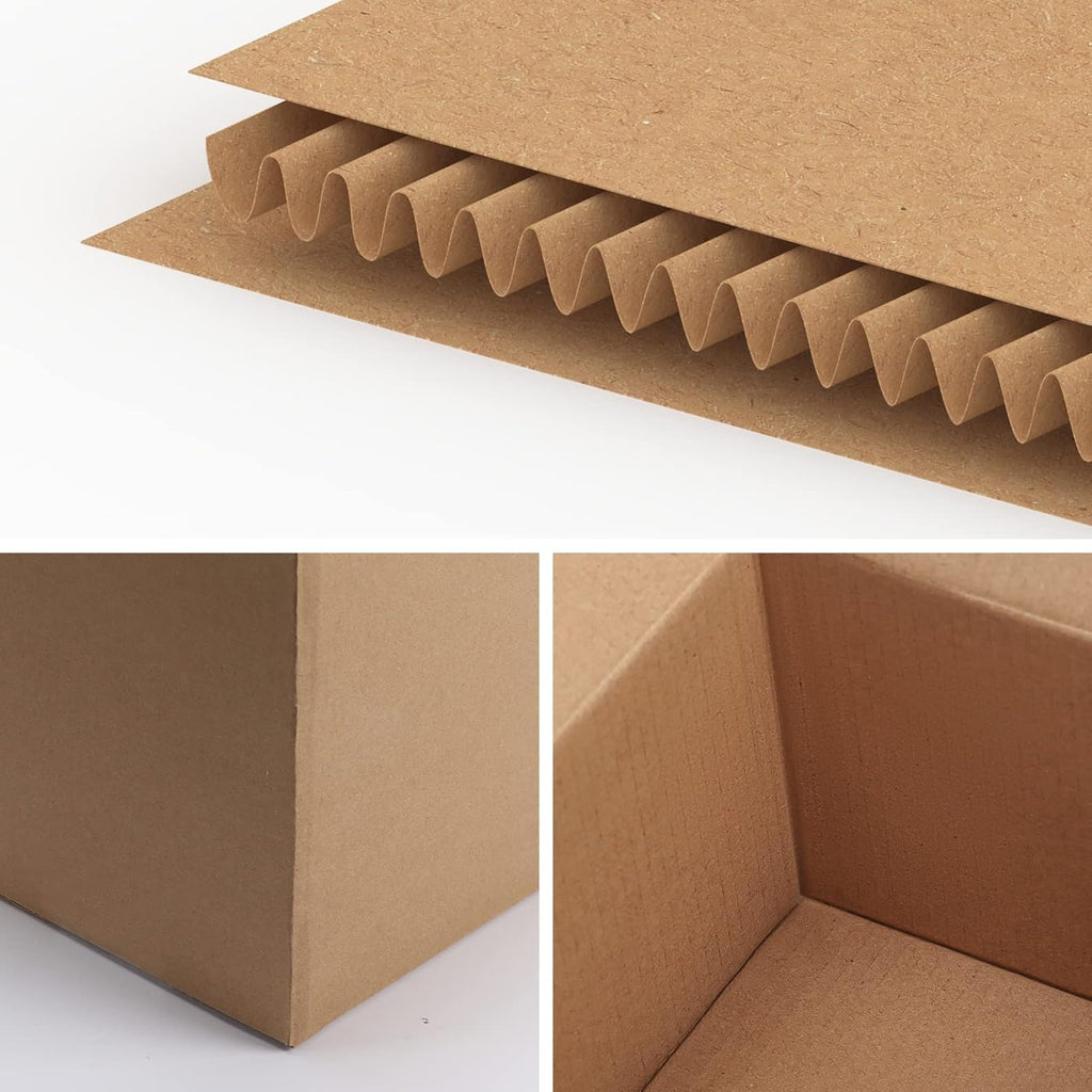 EYMPEU 40 Stück 25,4 x 15,3 x 15,3 cm Weiße Versandkarton, Kartons für kleine Gegenstände, Spielzeug, Schreibwaren und Weihnachtspäckchen
