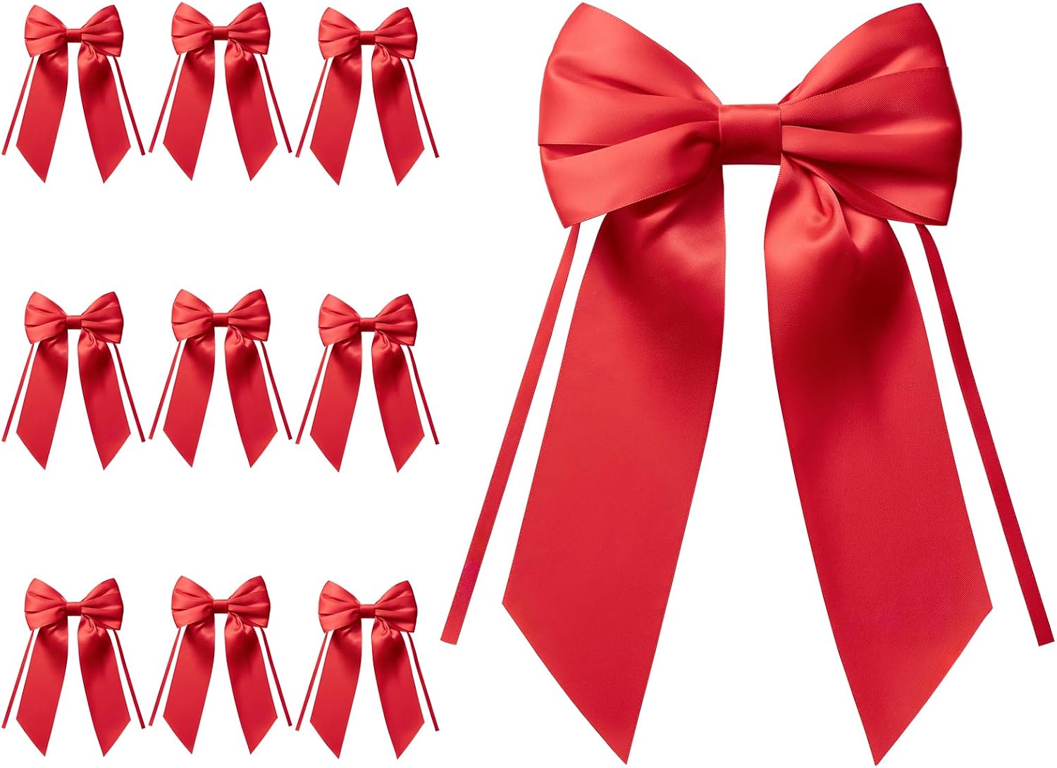MORSUNBELA Schleifen Deko Hochzeit Geschenkschleifen Groß Weiß | Große Geschenkschleifen,elegante Deko für Hochzeit,Geburtstag,Weihnachten,Adventskranz,Weihnachtsbaum und Girlanden