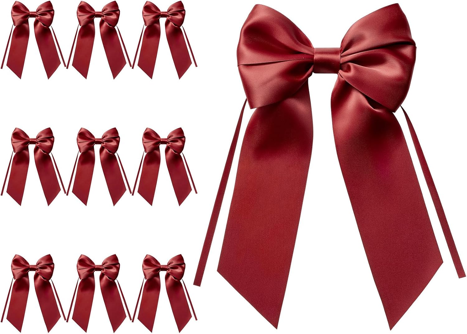MORSUNBELA Schleifen Deko Hochzeit Geschenkschleifen Groß Weiß | Große Geschenkschleifen,elegante Deko für Hochzeit,Geburtstag,Weihnachten,Adventskranz,Weihnachtsbaum und Girlanden