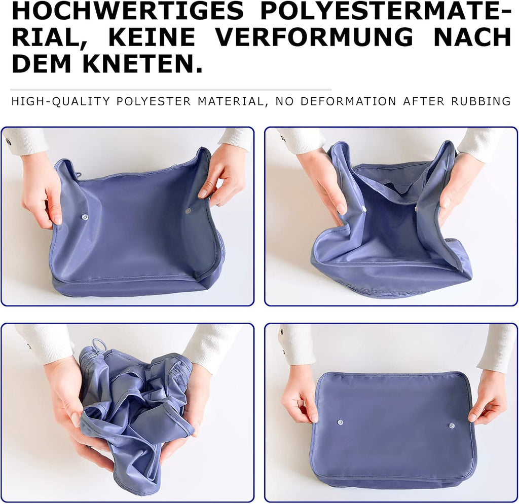 BillyBath 8-teiliges Koffer Organizer Set & Packwürfel | Platzsparende Packing Cubes für Kleidung. Perfekter Kofferorganizer mit Netzdesign, leichtes Reise Zubehör, Beige