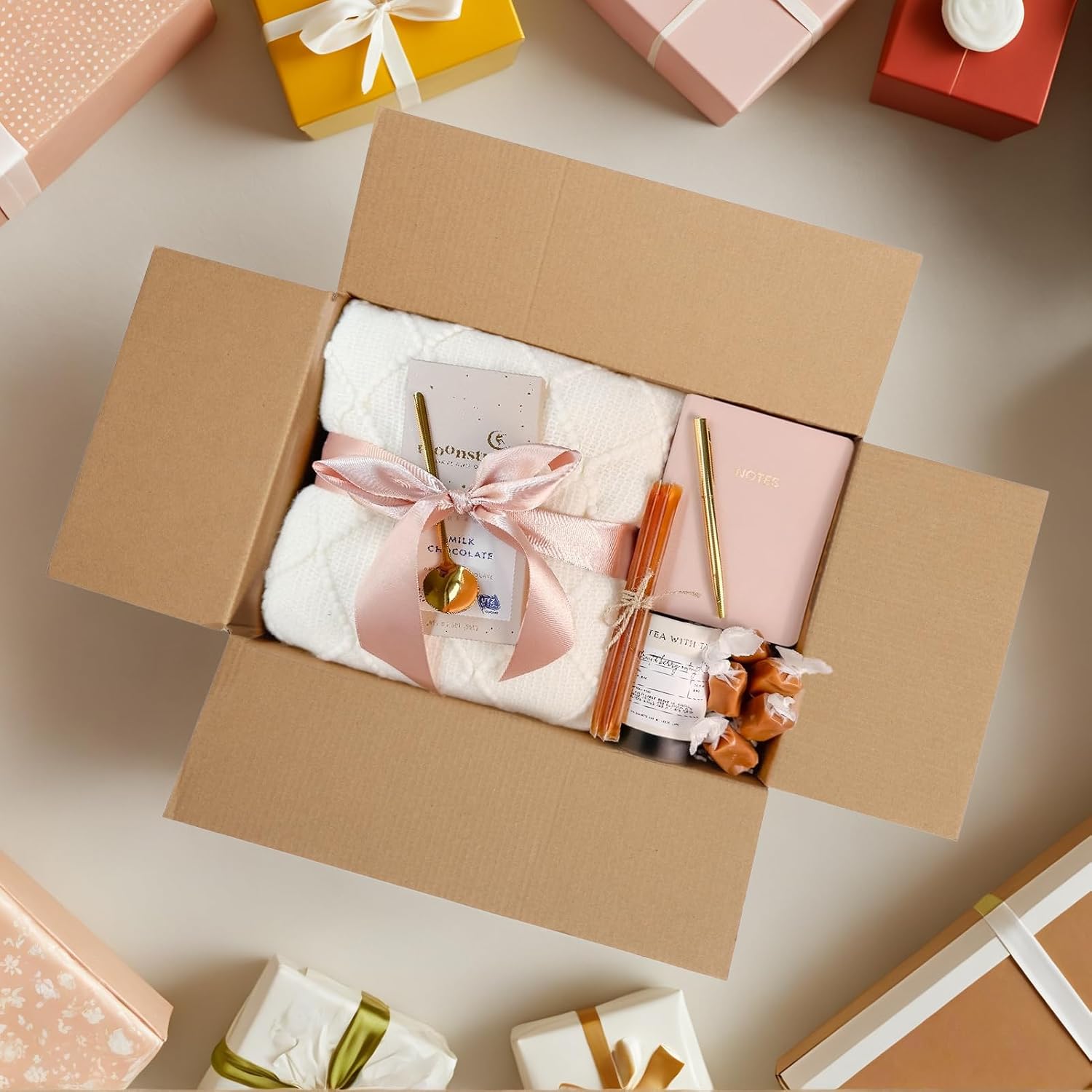 HORLIMER 10 Stück Weiß Versandkarton Karton Box, 30,5x30,5x30,5 CM Verpackungskartons für Warensendung, Geschenkbox, Faltkarton, Postkarton